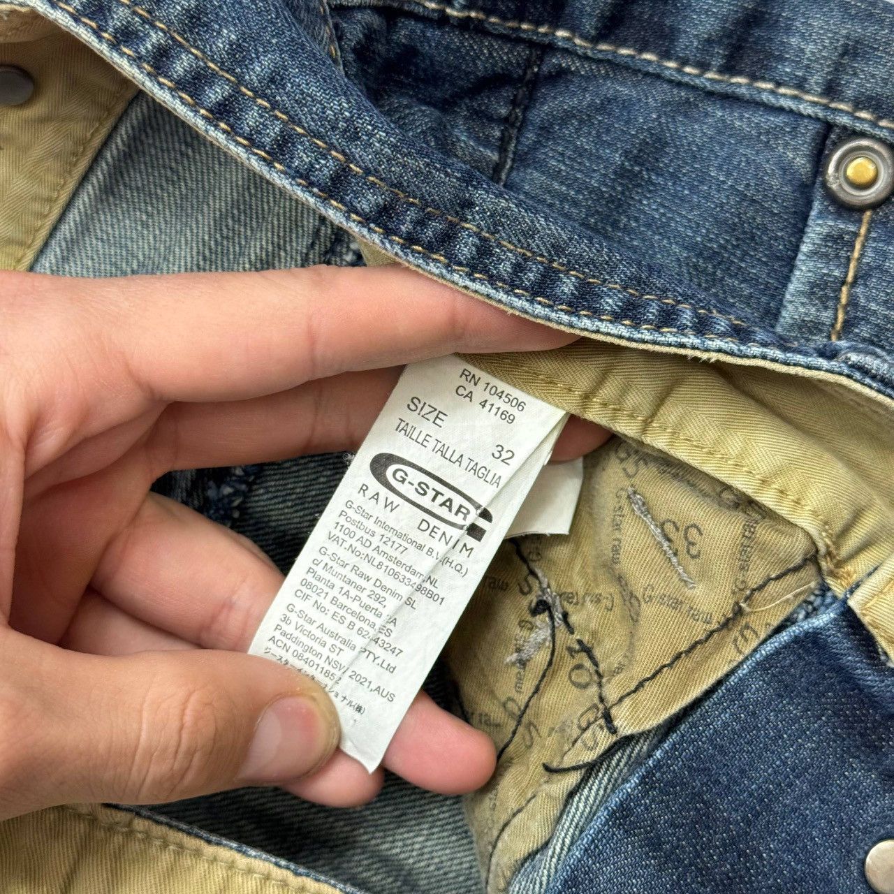 G-Star Vintage G-Star Raw Denim Baggy Y2K Jeans Short Mens Sz 32 Size US 32 / EU 48 - 2 Thumbnail