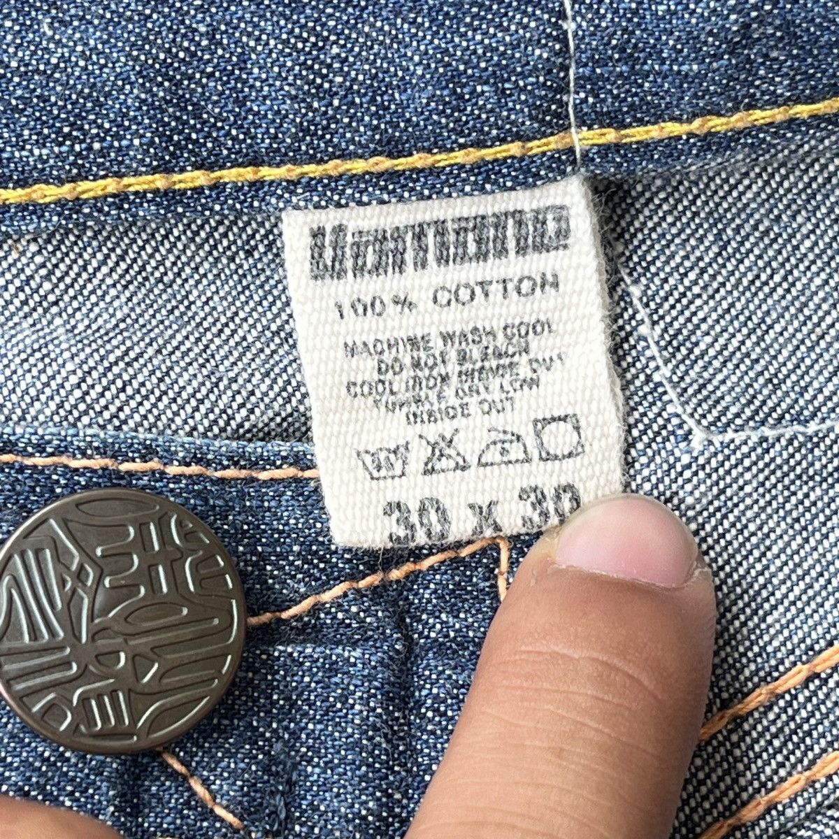 Evisu × Japanese Brand RARE YAMANE PRINTED SEAGULL SELVEDGE JORTS Size US 30 / EU 46 - 5 Thumbnail