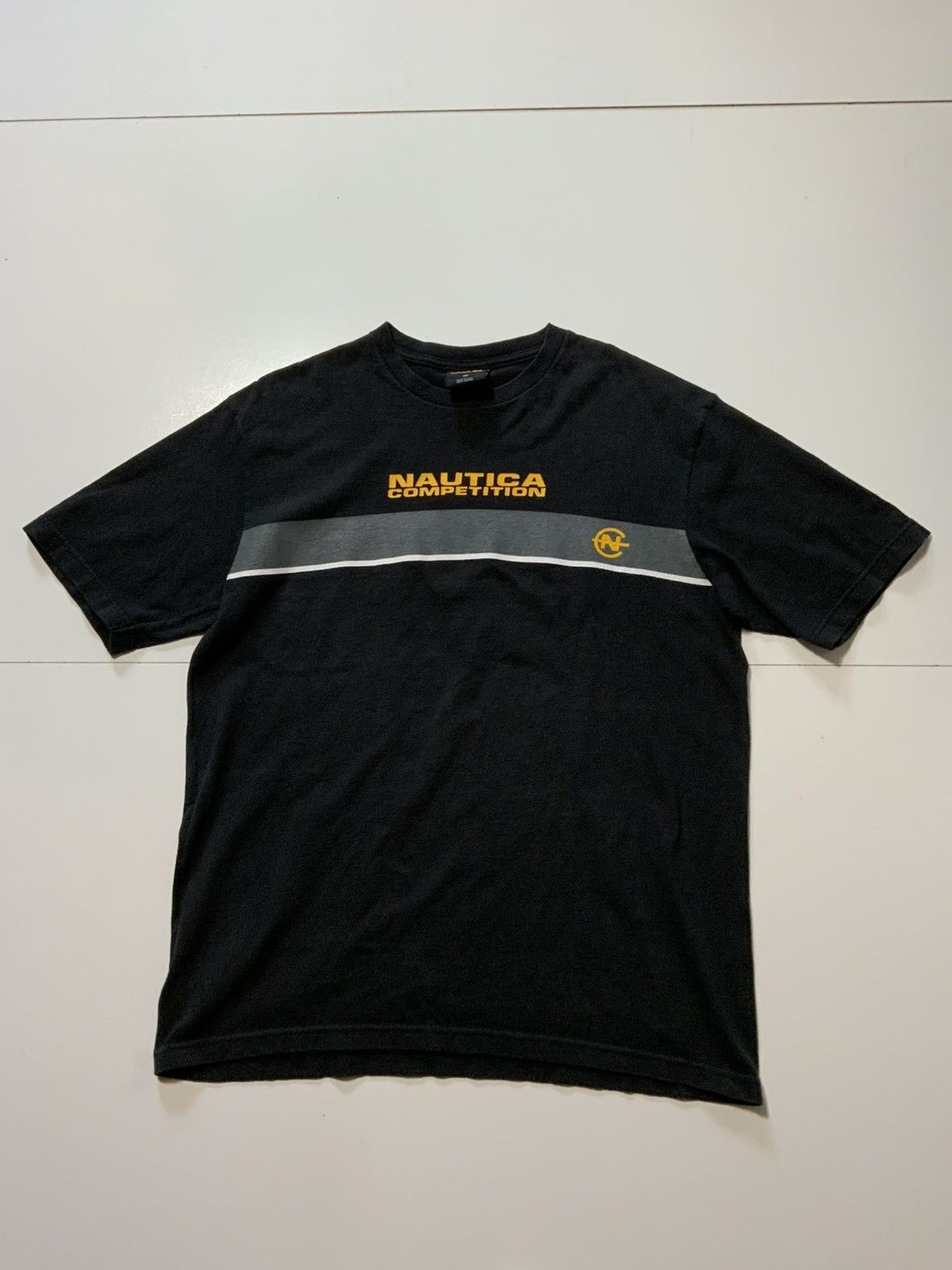 Nautica Vintage Y2K Nautica Competition Striped Graphic T-Shirt Size US M / EU 48-50 / 2 - 1 Thumbnail