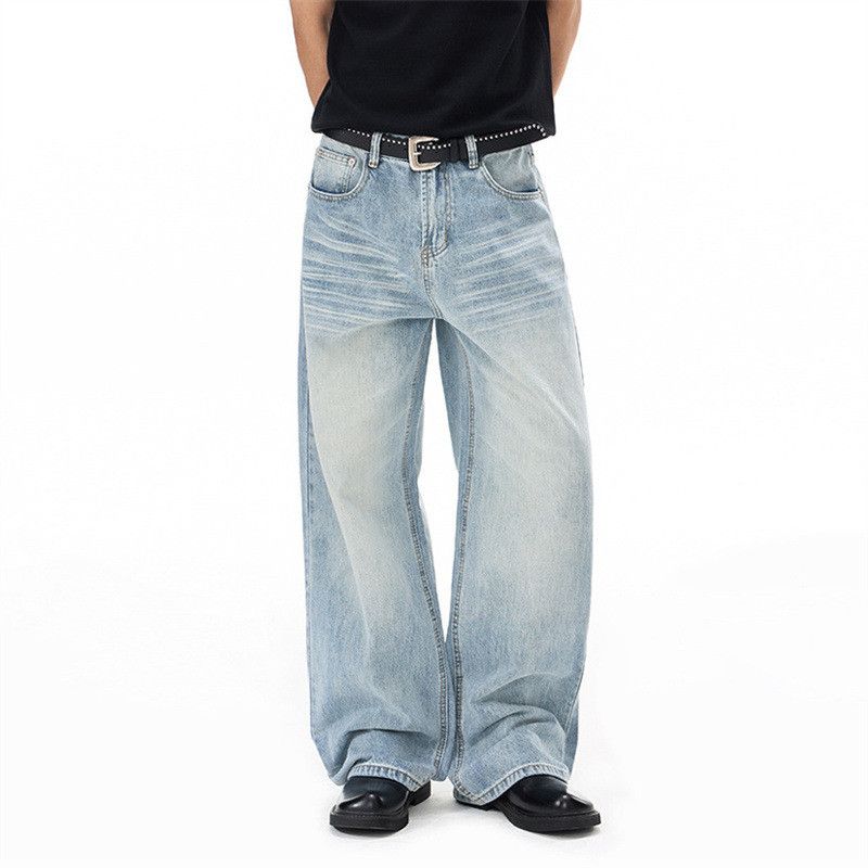 Japanese Brand American Retro Loose-Fit Straight-Leg Jeans Size US 32 / EU 48 - 2 Thumbnail