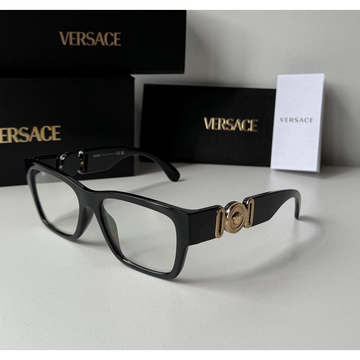 Versace NEW Versace VE3368 Black Unisex Biggie Medusa