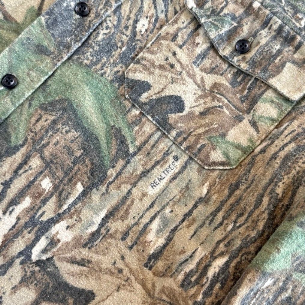 Realtree VINTAGE Gander Mountain Realtree Camo Camouflage Button Up Shirt XL Men Long Sleeve Hunting Camouflage 90s Outdoor Pattern Brown Size US XL / EU 56 / 4 - 4 Thumbnail