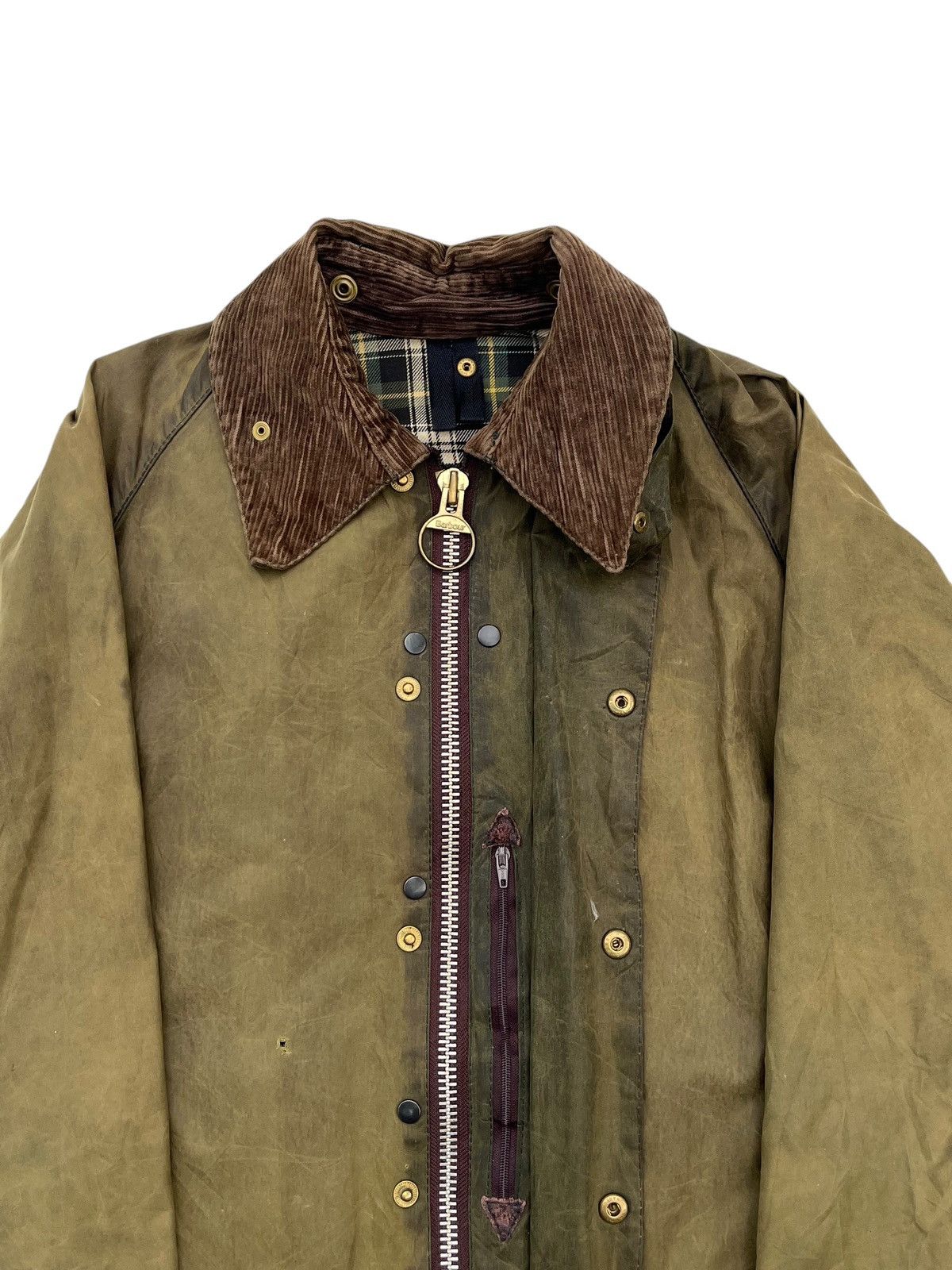 Barbour × Vintage Vtg Barbour Beaufort Jacket Zip Up Size US M / EU 48-50 / 2 - 2 Thumbnail