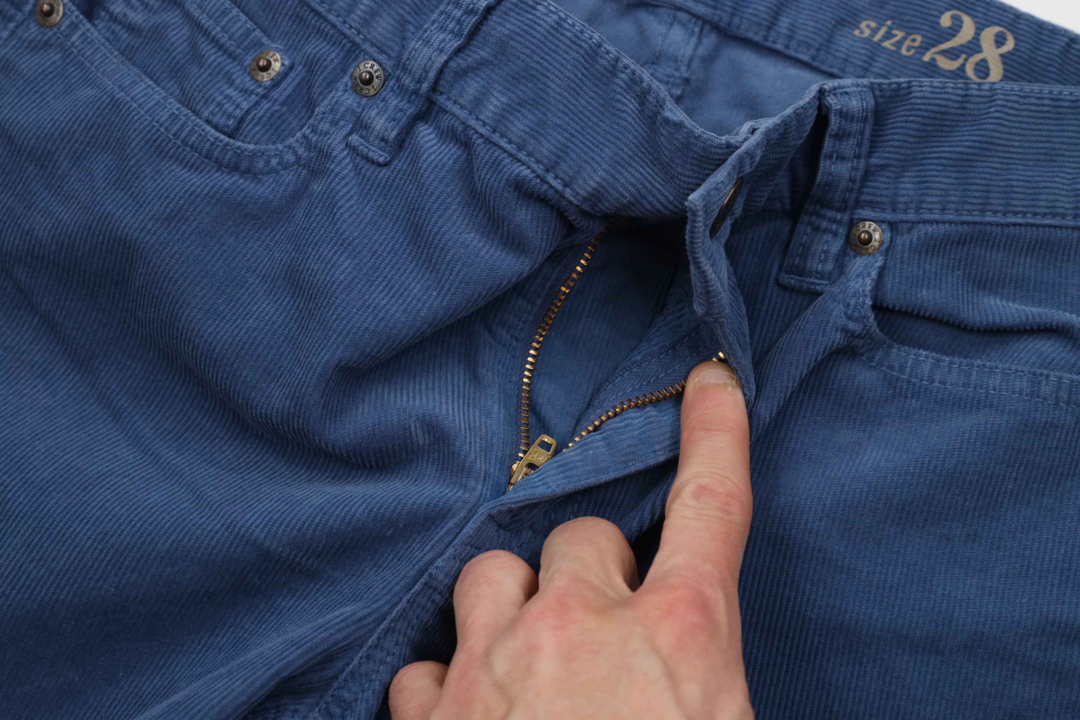 J.Crew J Crew Reid Skinny Straight Leg Corduroy Chino Pants Blue Size 28" / US 6 / IT 42 - 6 Thumbnail