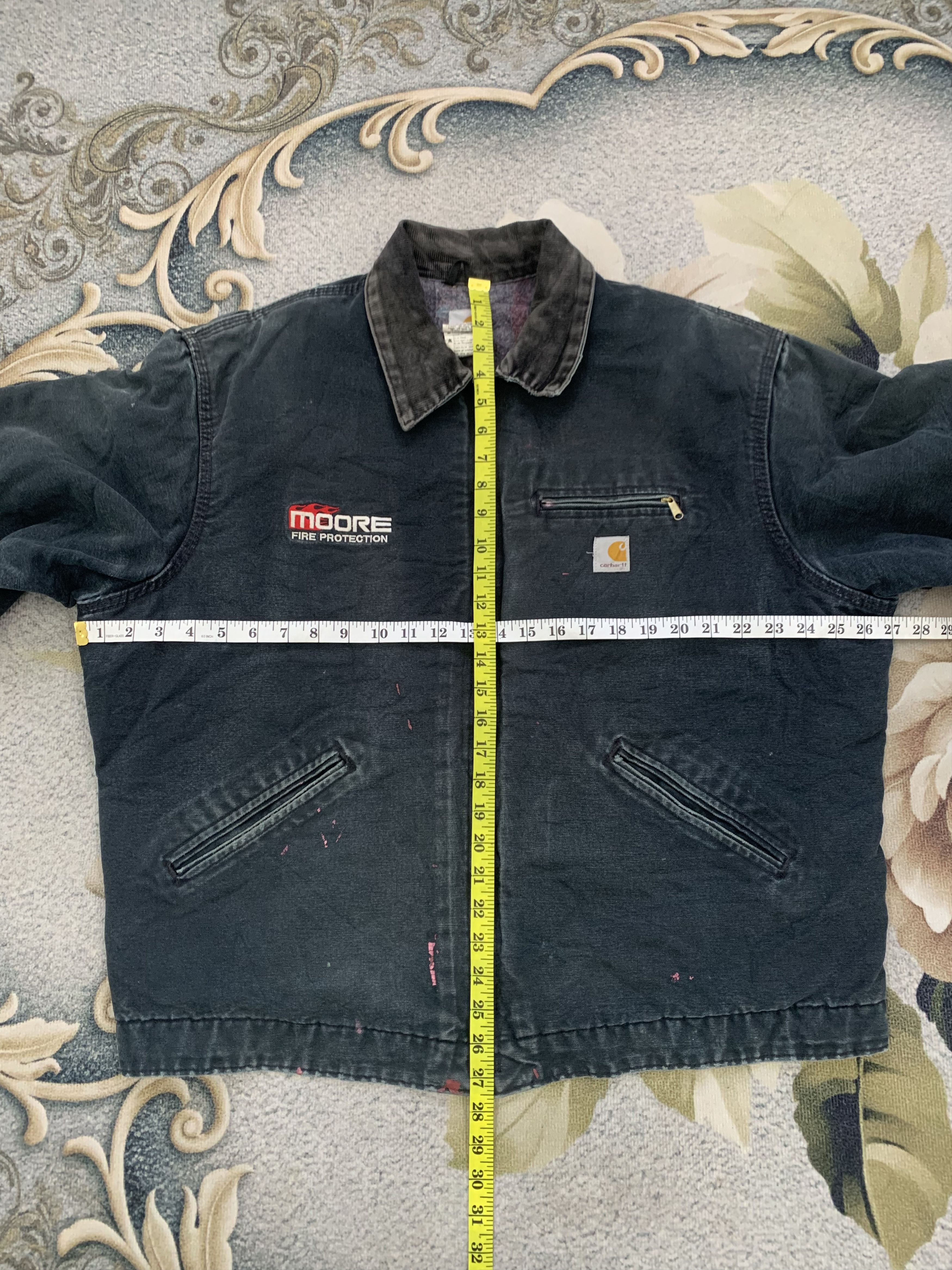 Carhartt Vtg Carhartt Detroit J01 BLK Lined Blanket Inner Jacket Size US L / EU 52-54 / 3 - 17 Thumbnail