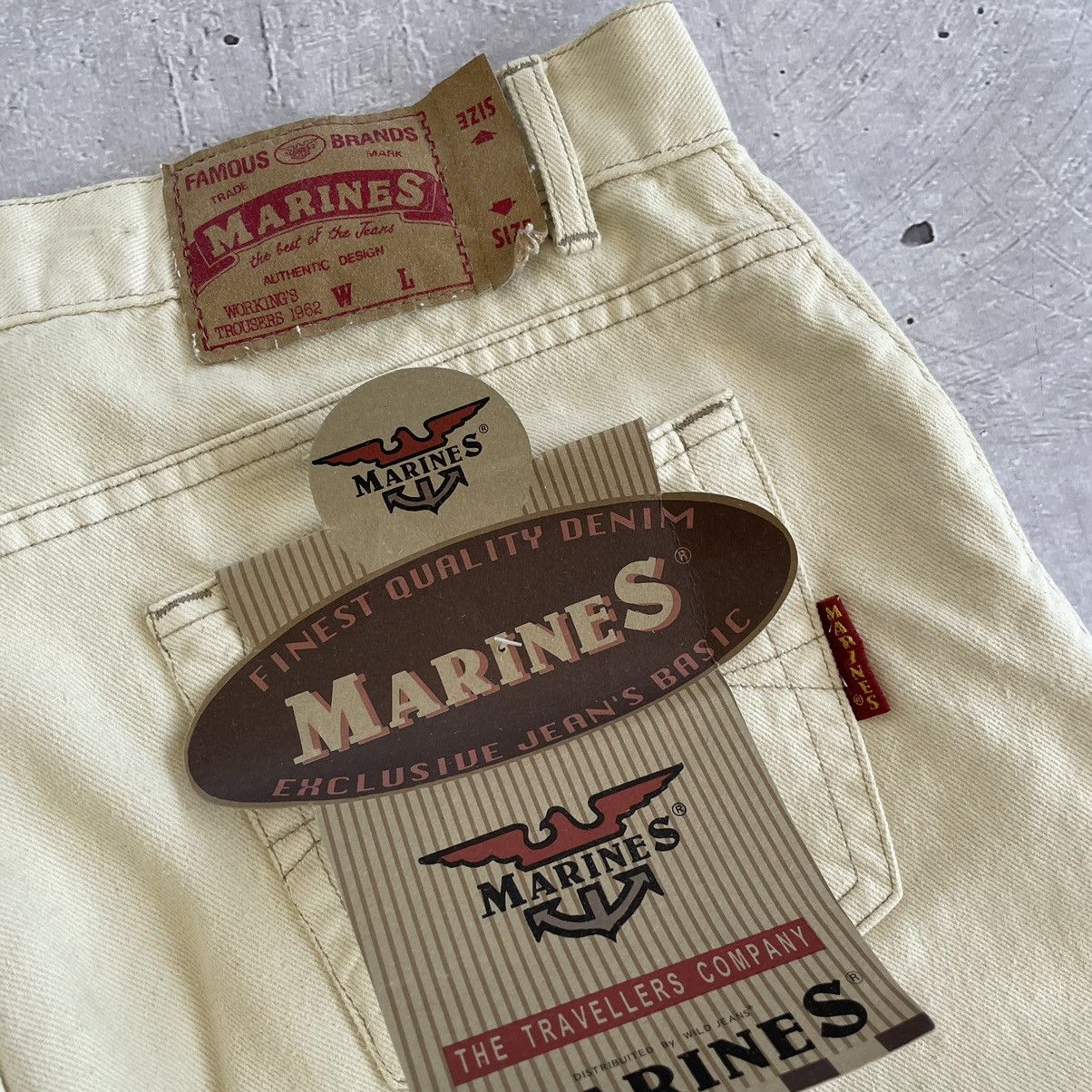 Other × Vintage Vintage beige denim pants marines y2k 38x32 Size US 32 / EU 48 - 3 Thumbnail