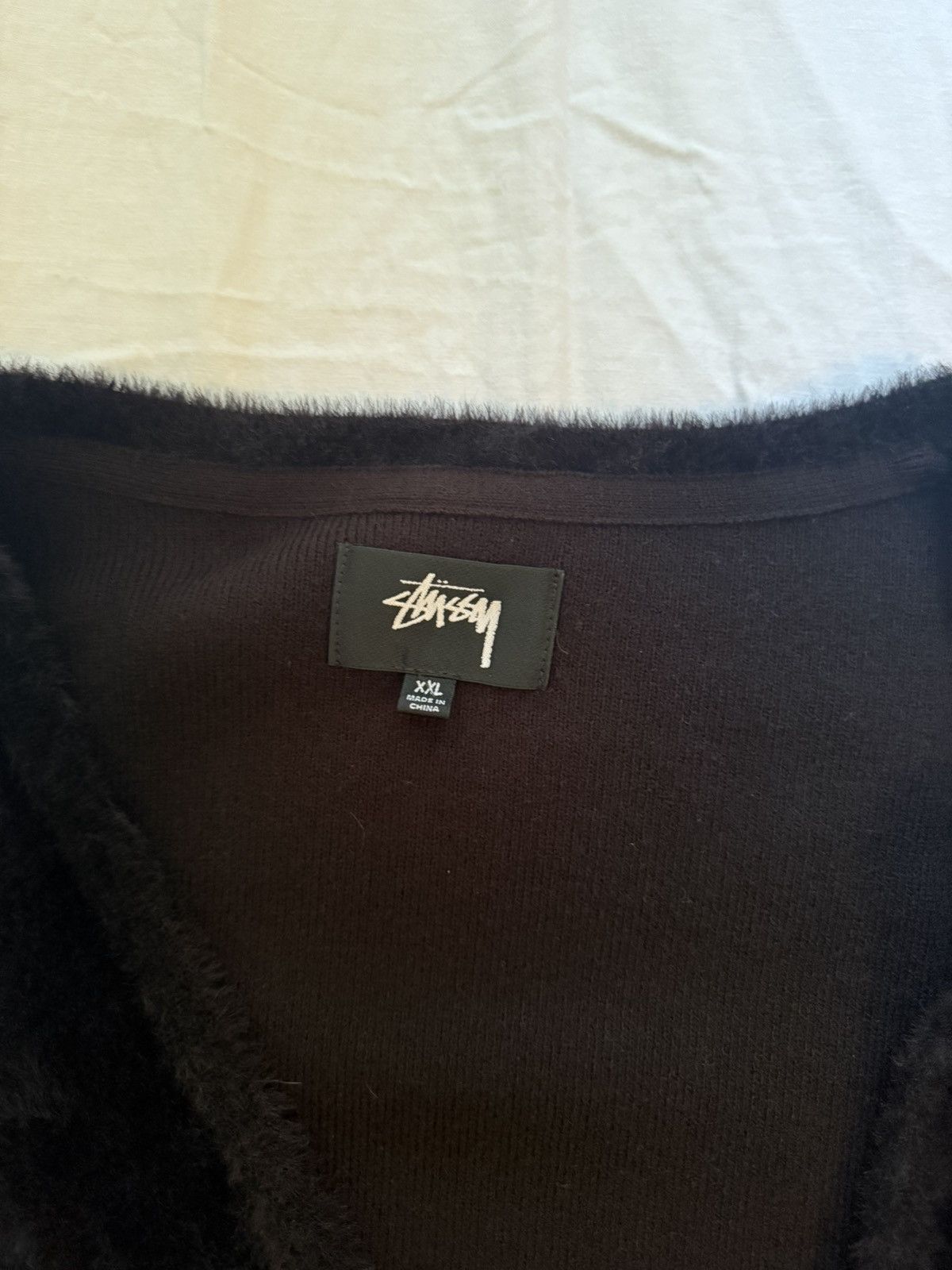Stussy Stussy shaggy cardigan black Size US XXL / EU 58 / 5 - 2 Thumbnail
