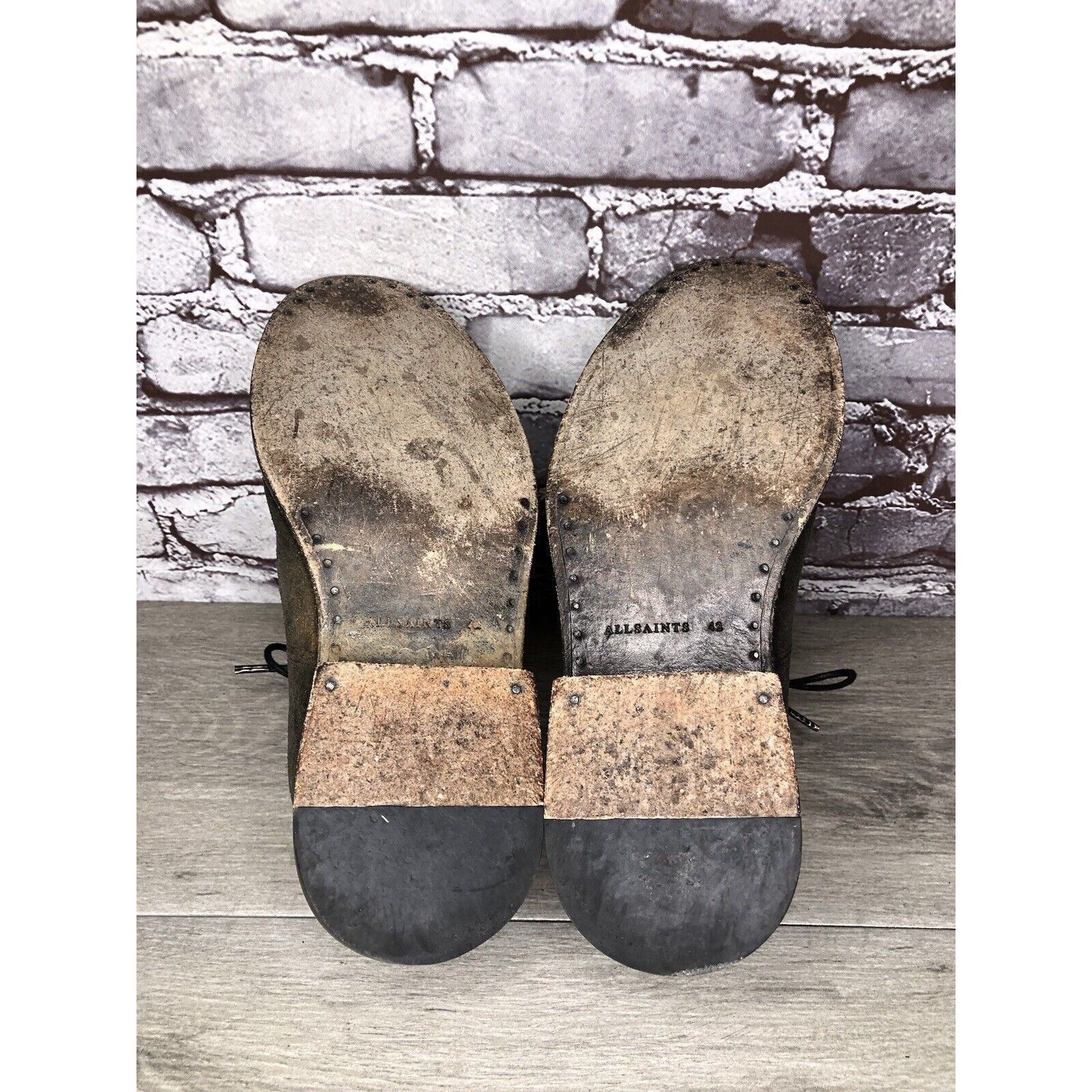 Allsaints All Saints Gray Suede Leather Lace Up Desert Chukka Boots Me Size US 9 / EU 42 - 10 Thumbnail