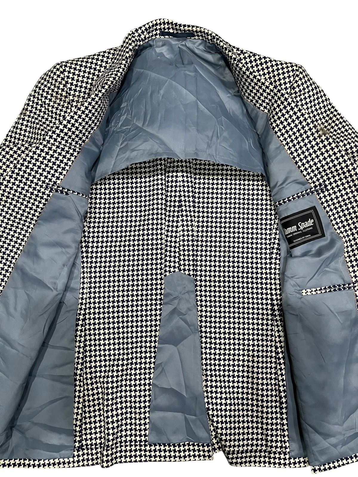 Other Designers Samm Spade Noir Check Tailored Coat Size 36S - 3 Thumbnail