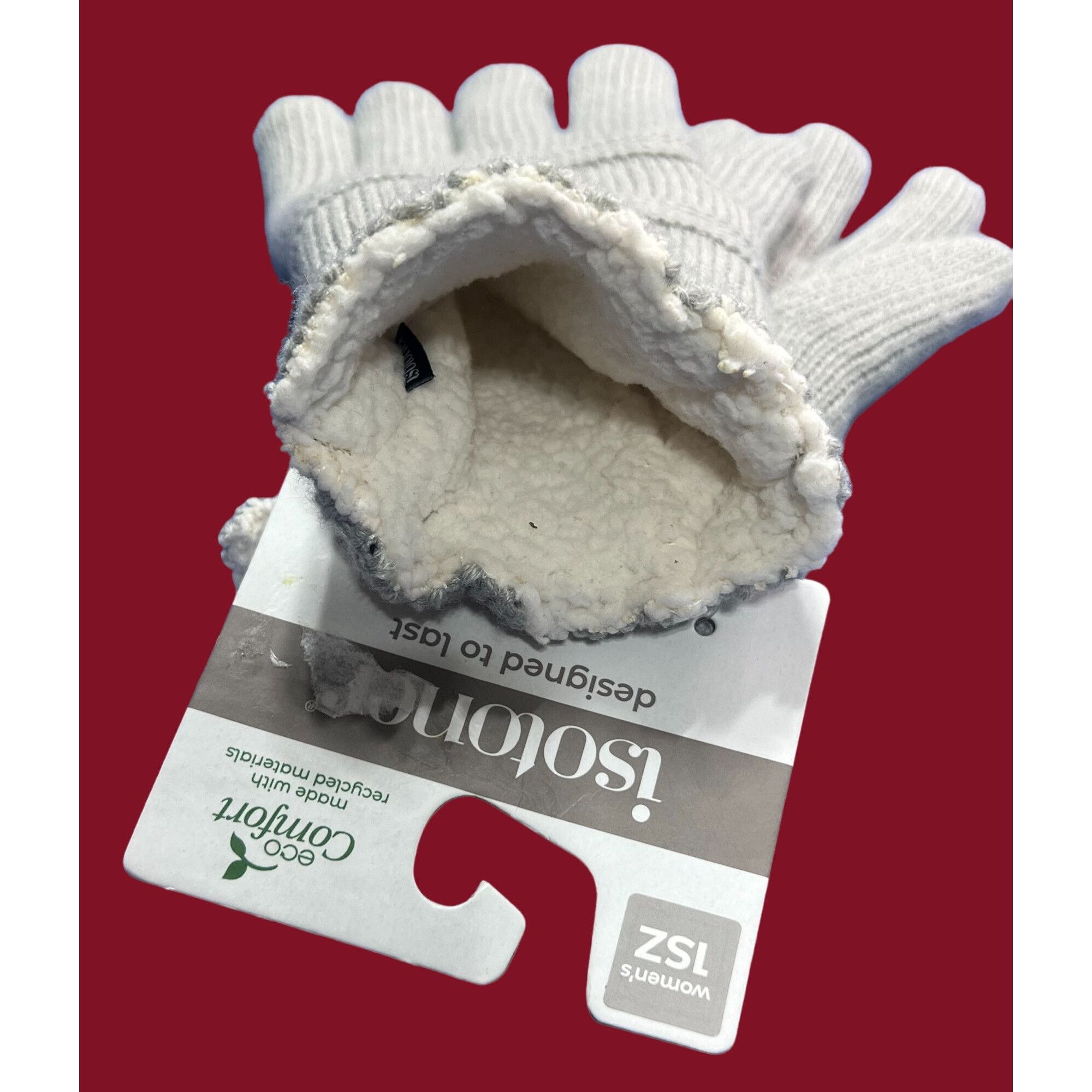 Other Isotoner - Women's Winter Gloves - Light Gray - 1SZ Size ONE SIZE - 5 Thumbnail