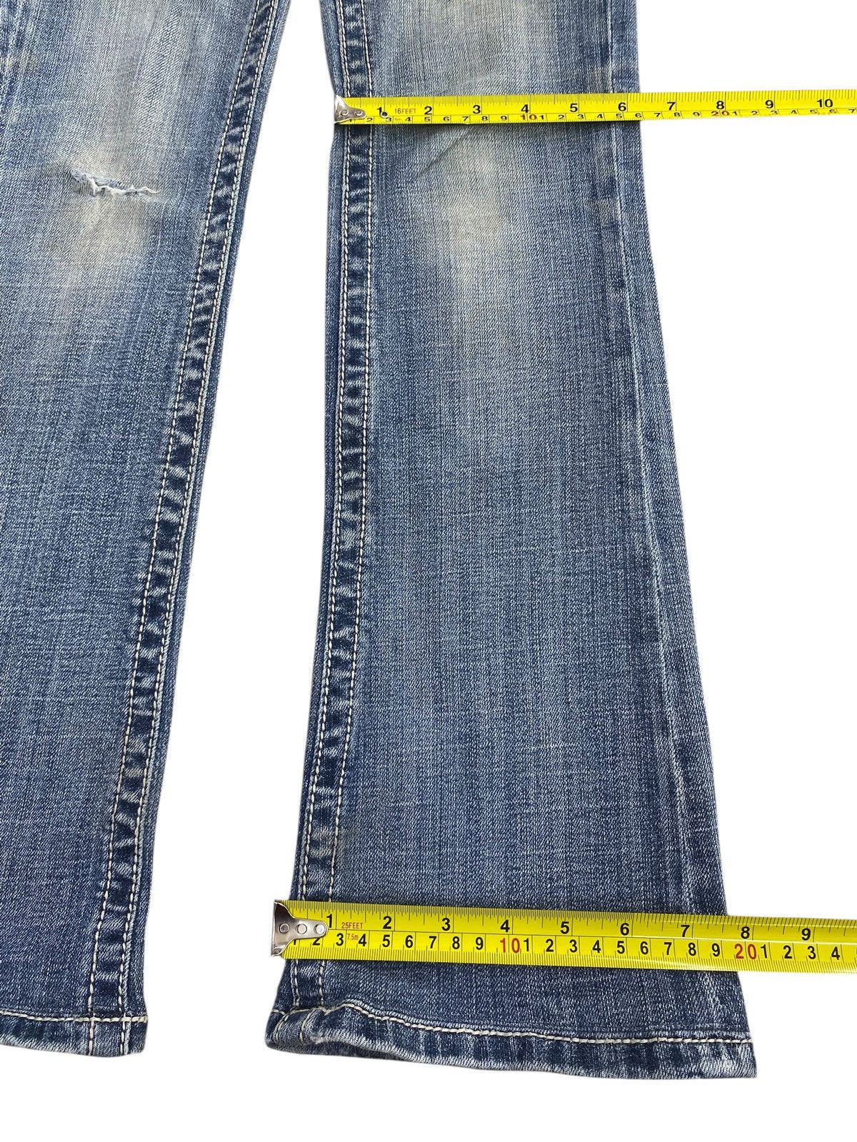 Other Japanese Brand Faded Blue Wash Style Flare Jeans Size US 26 / EU 42 - 8 Thumbnail
