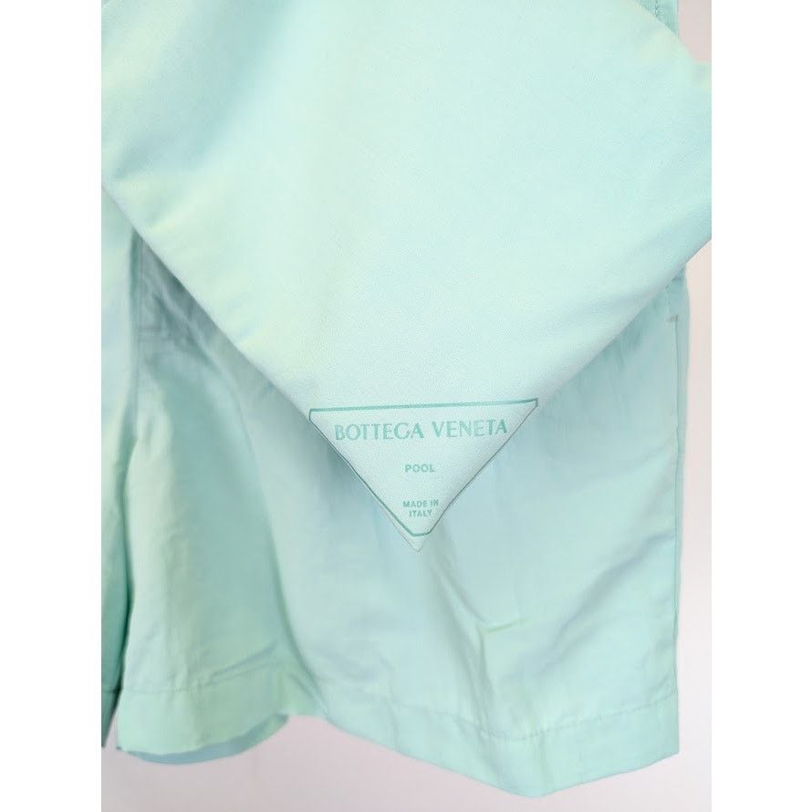 Bottega Veneta o1rshd1 Technical Micro Nylon Long Swim Shorts in Celadon Size US 32 / EU 48 - 19 Thumbnail