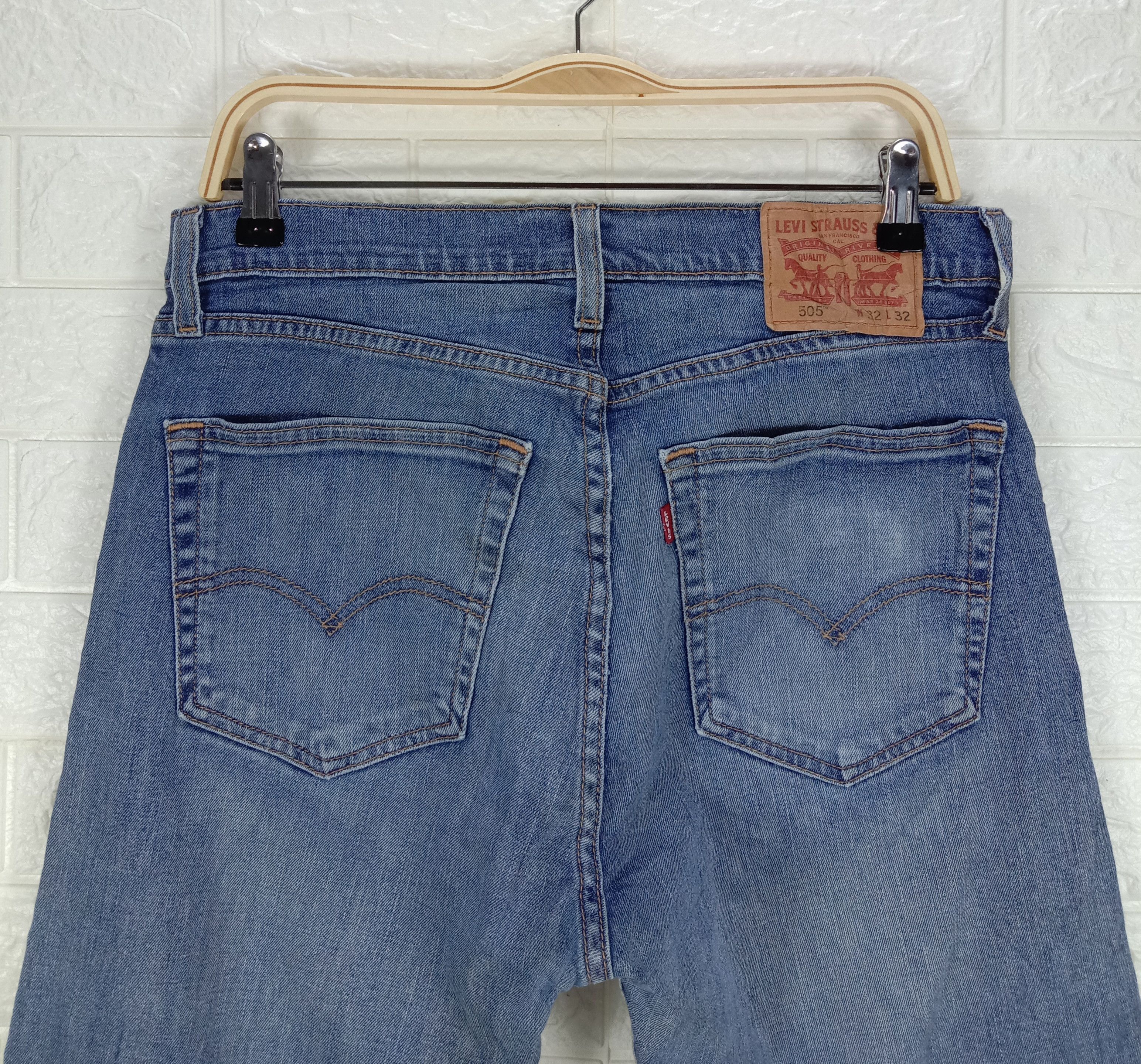 Levi's Vintage Levi's 505 Jeans Faded Blue Regular Fit Denim Size US 32 / EU 48 - 6 Thumbnail