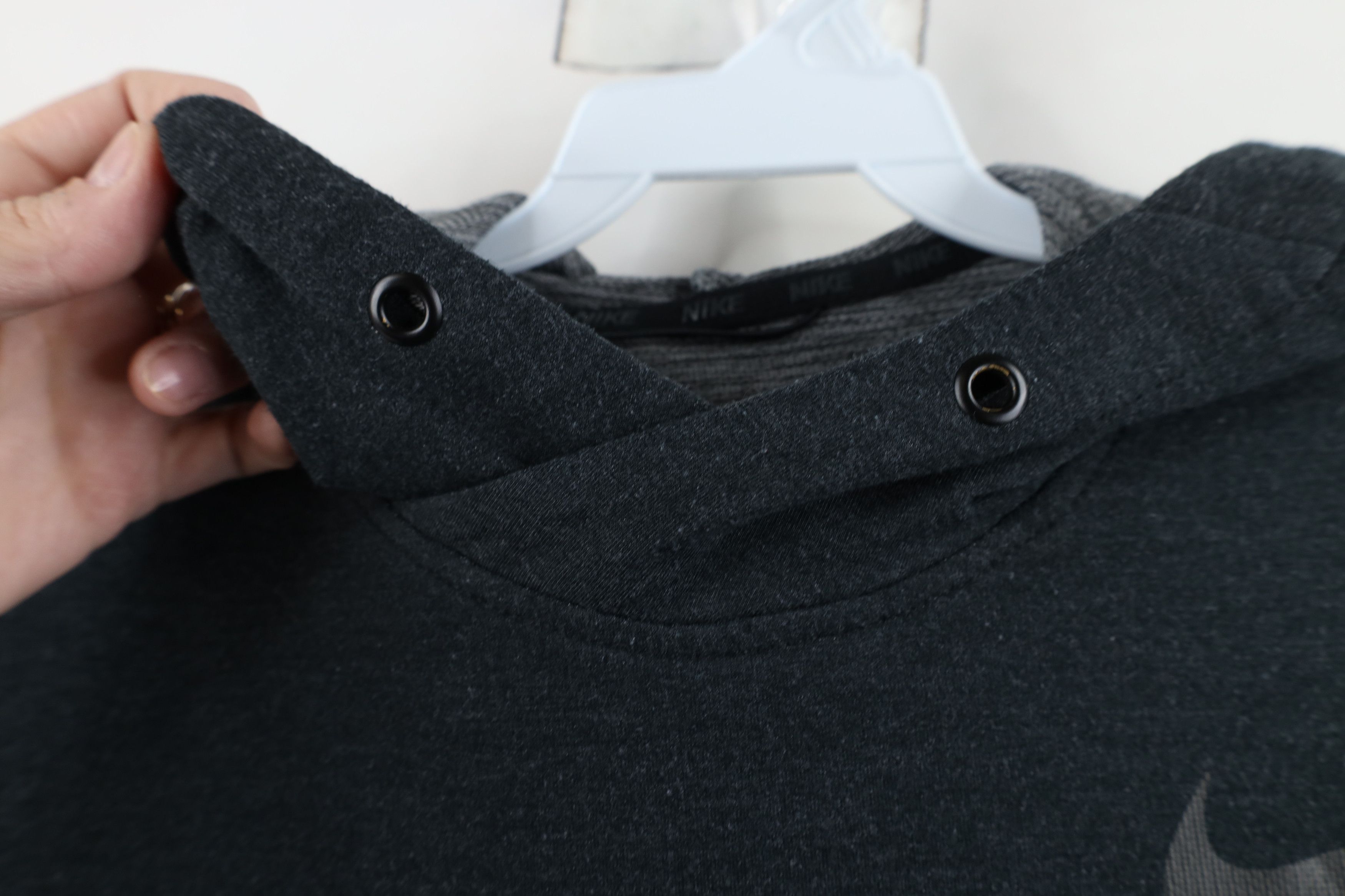 Nike × Vintage Nike Sleeveless Training Hoodie Sweatshirt Charcoal Gray Size US M / EU 48-50 / 2 - 5 Thumbnail