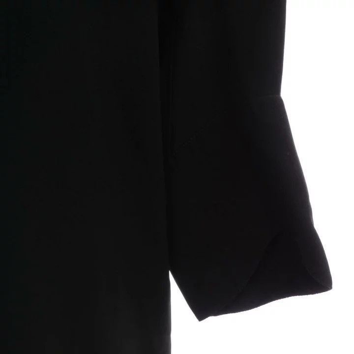 Hermes Silk V-Neck Dress/ in Black, Women's (Size Xxs)