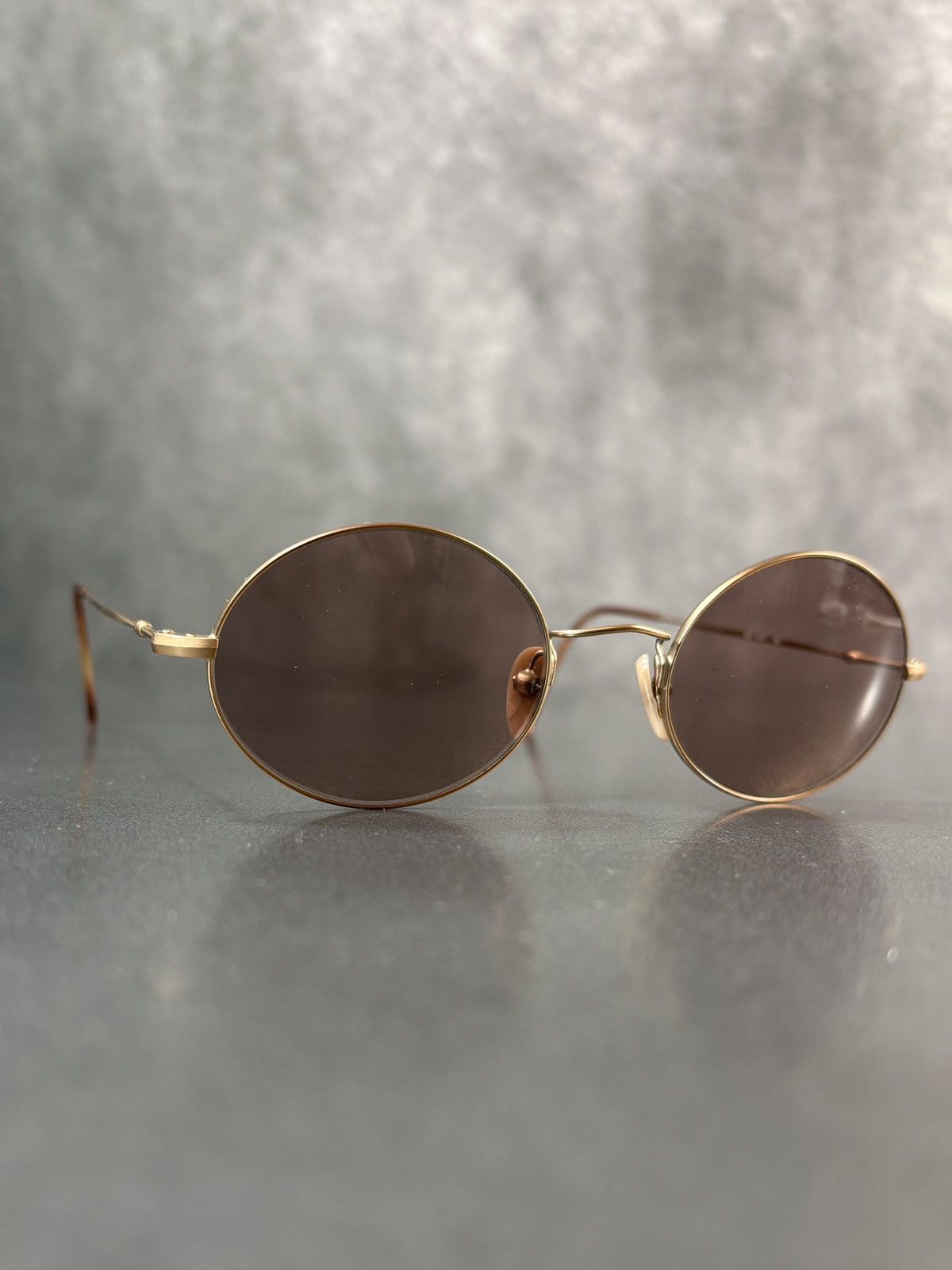 Giorgio Armani 1990s Giorgio Armani Sunglasses 642 Vintage Oval Old Money Size ONE SIZE - 2 Thumbnail