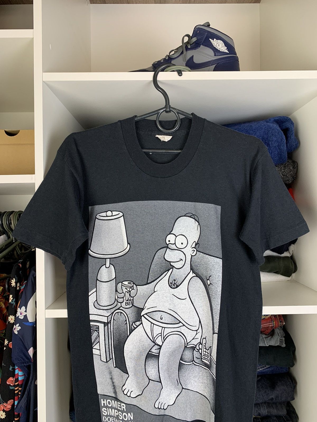 The Simpsons × Vintage Vintage 90’s Homer Simpson Single Stitch T-Shirt Size US S / EU 44-46 / 1 - 2 Thumbnail