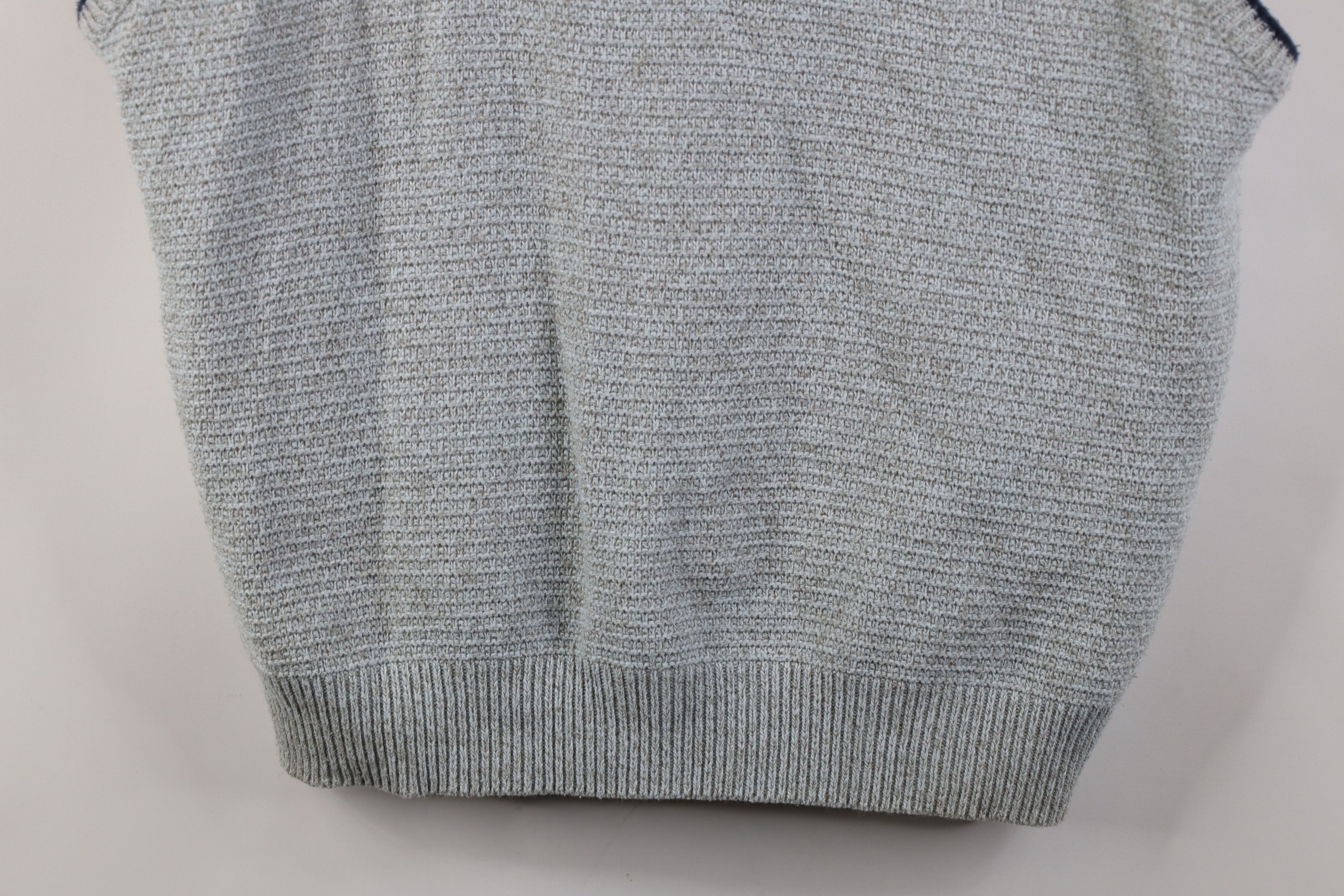 Eddie Bauer Vintage 90s Eddie Bauer Knit V-Neck Sweater Vest Gray USA Size US L / EU 52-54 / 3 - 3 Thumbnail