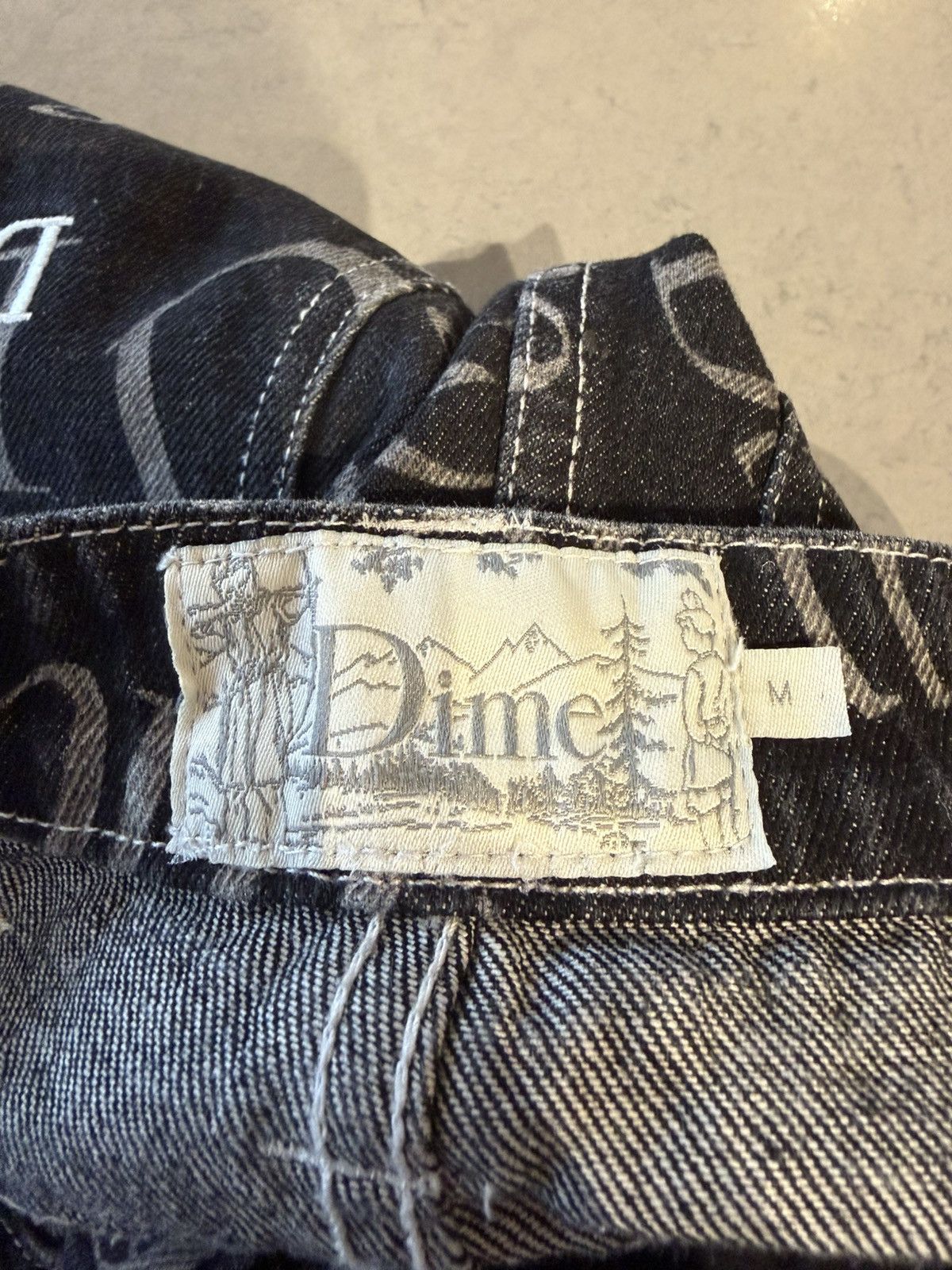 Dime Dime jeans logo all over . Size US 32 / EU 48 - 5 Thumbnail