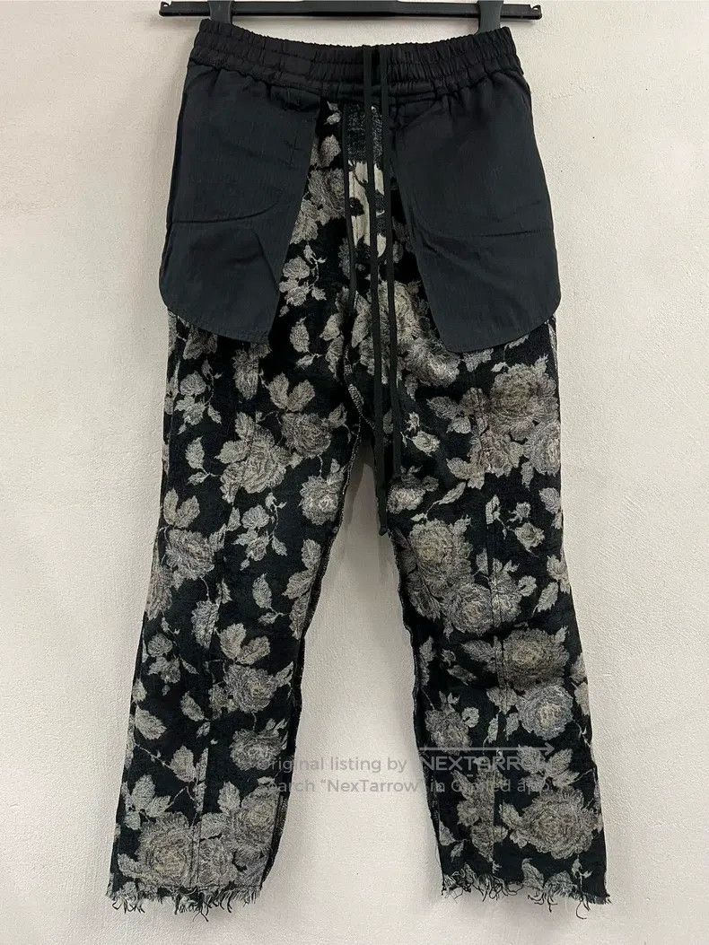 Song For The Mute SONG FOR THE MUTE Rose jacquard edged pants Size US 36 / EU 52 - 5 Thumbnail