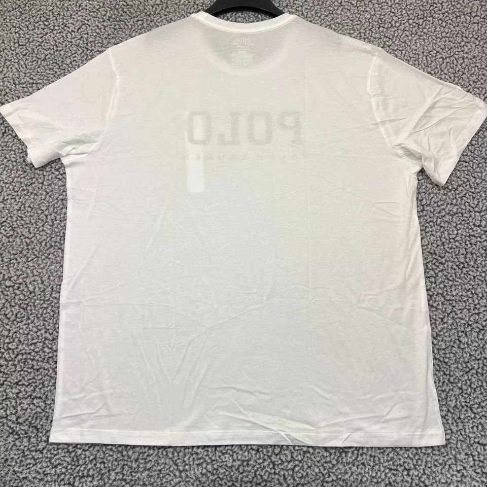 Polo Ralph Lauren Polo Ralph Lauren Shirt Men White Crew Neck Cotton New 2XL Size US XXL / EU 58 / 5 - 2 Thumbnail