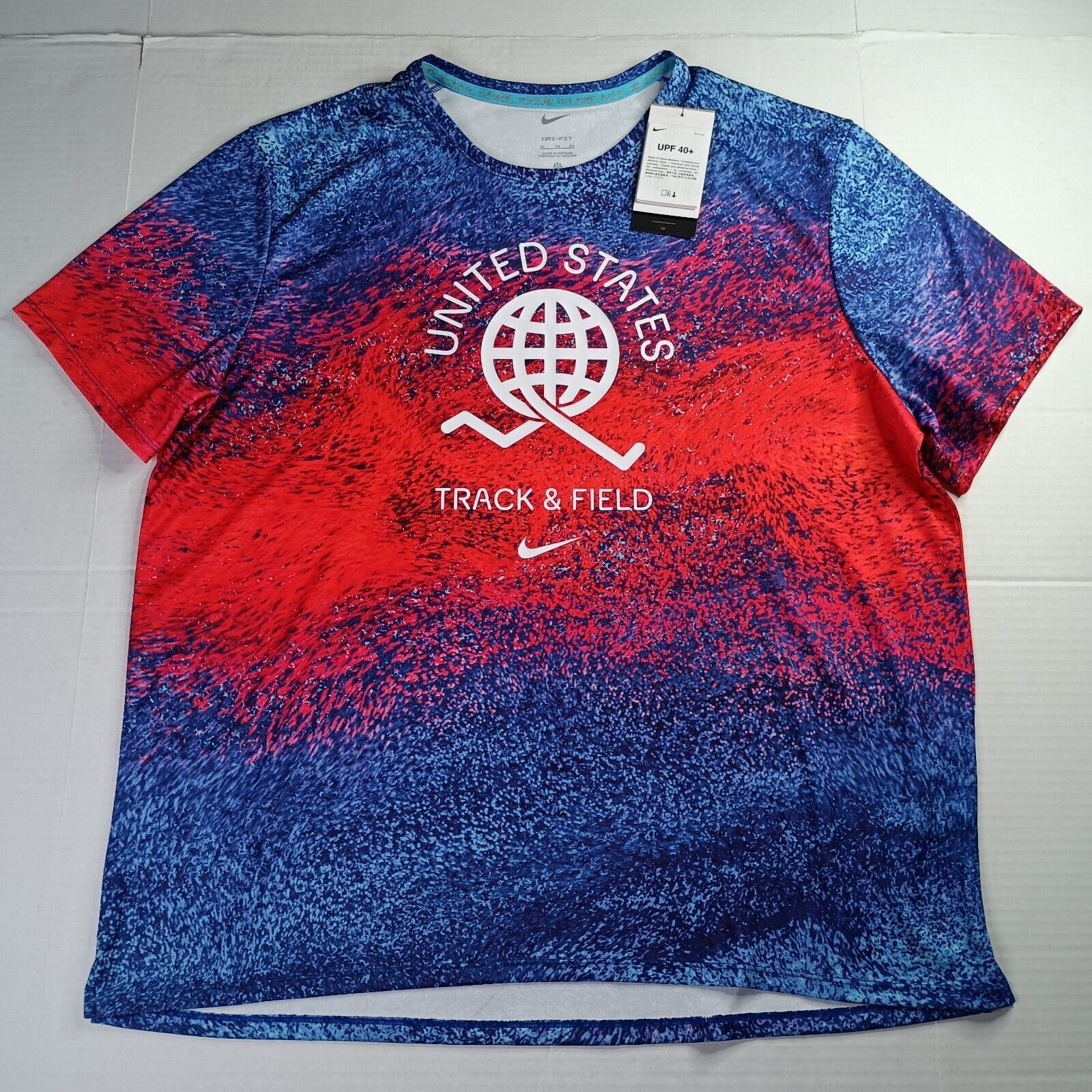 Nike Nike Miler Team USA Edition Running Top Dri-Fit Men's XL Size US XL / EU 56 / 4 - 1 Thumbnail
