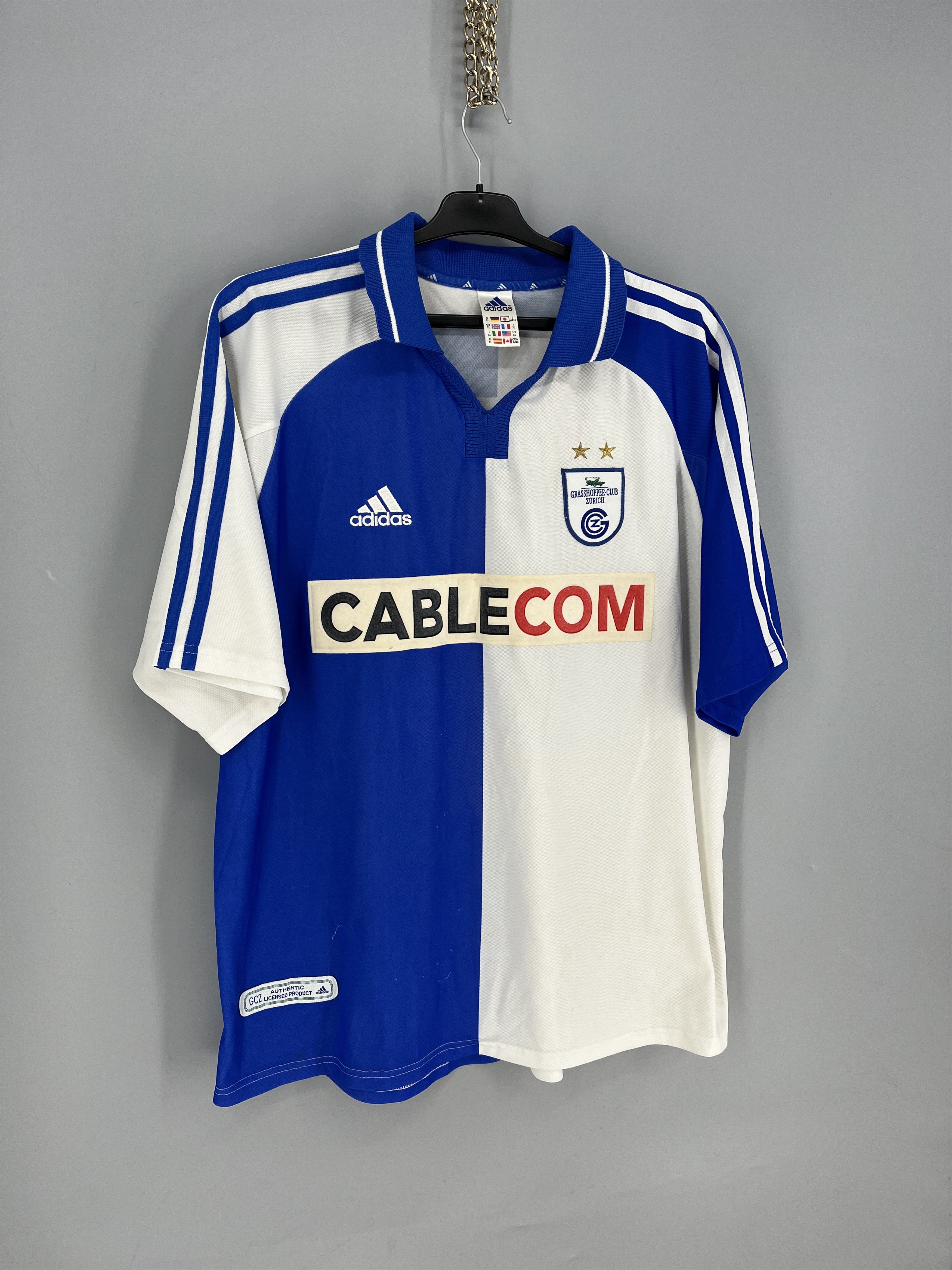 Adidas GRASSHOPPER 2001 2002 HOME SHIRT JERSEY ADIDAS Size US XL / EU 56 / 4 - 2 Thumbnail
