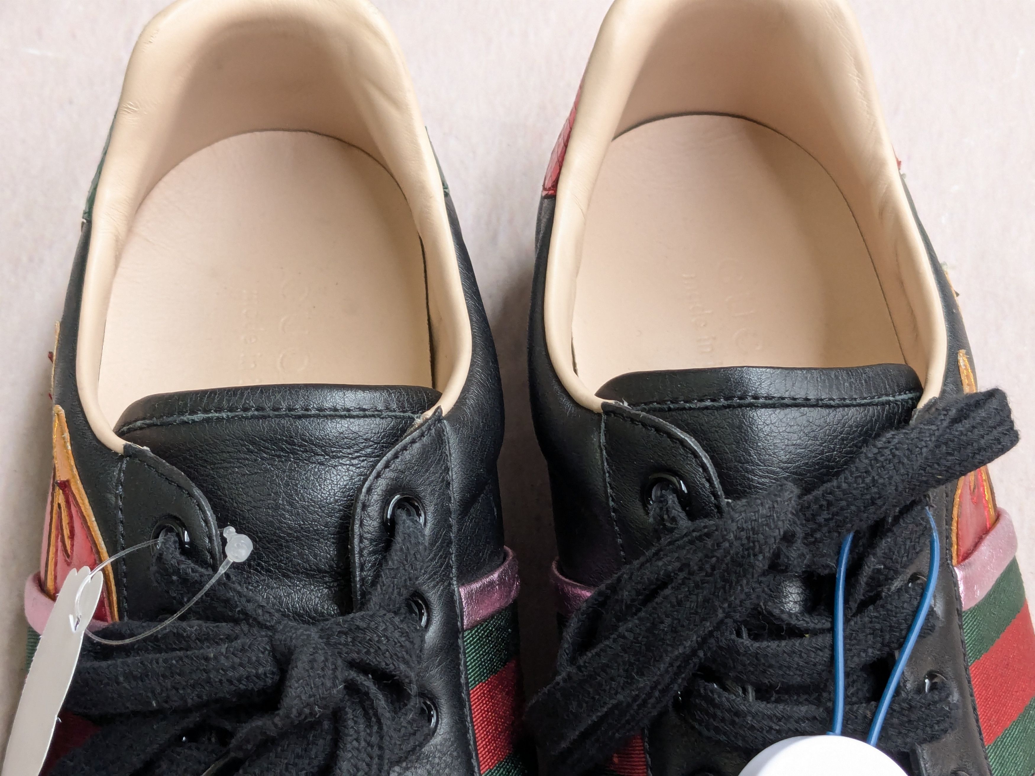 Gucci Gucci Ace Sneakers Fire Flame 8.5 Logo Low Tops 440724 Size US 8.5 / EU 41-42 - 2 Thumbnail