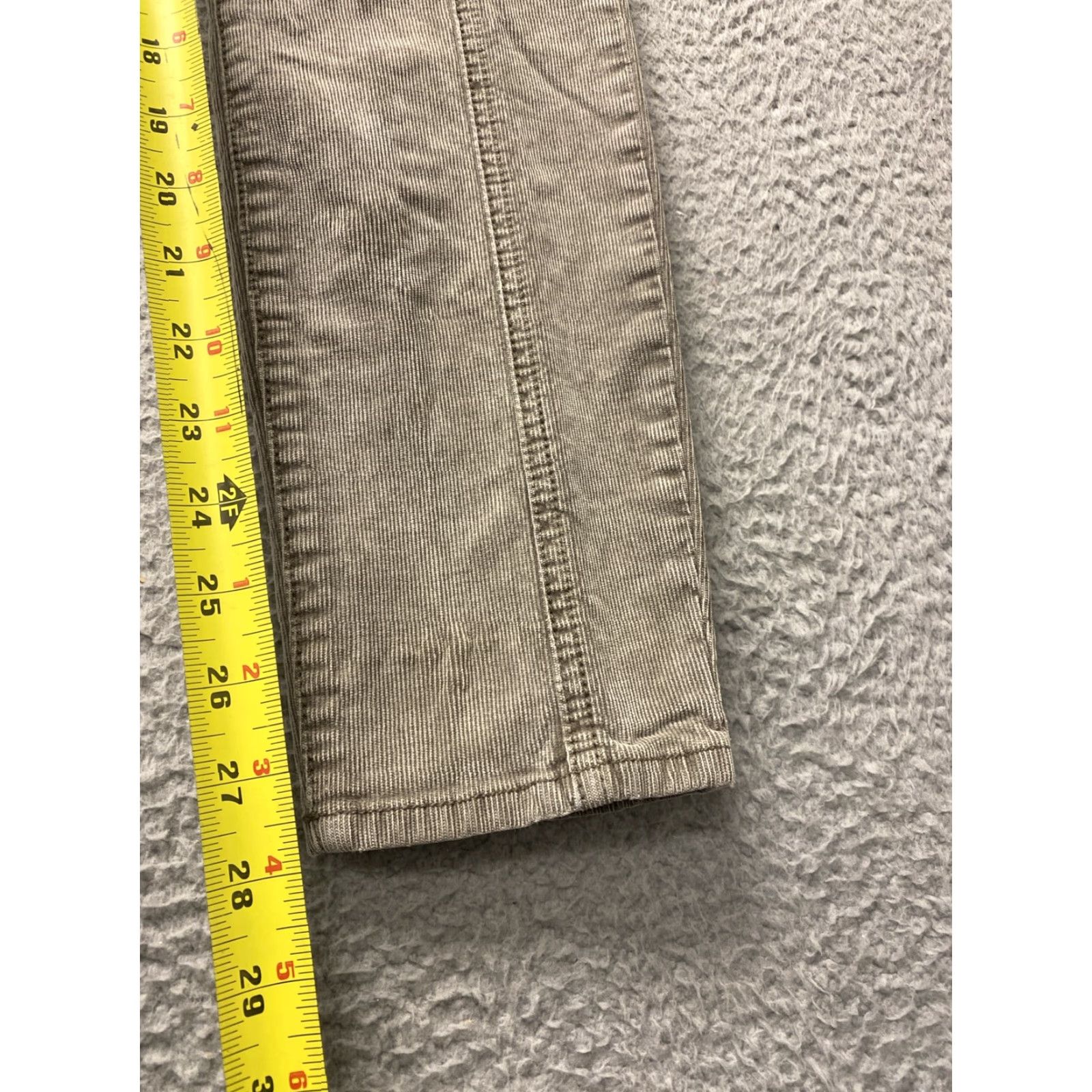 Prana prAna Pants Women's Size 4 Gray Corduroy Casual Stretch Pockets Regular Fit Size 27" / US 4 / IT 40 - 5 Thumbnail