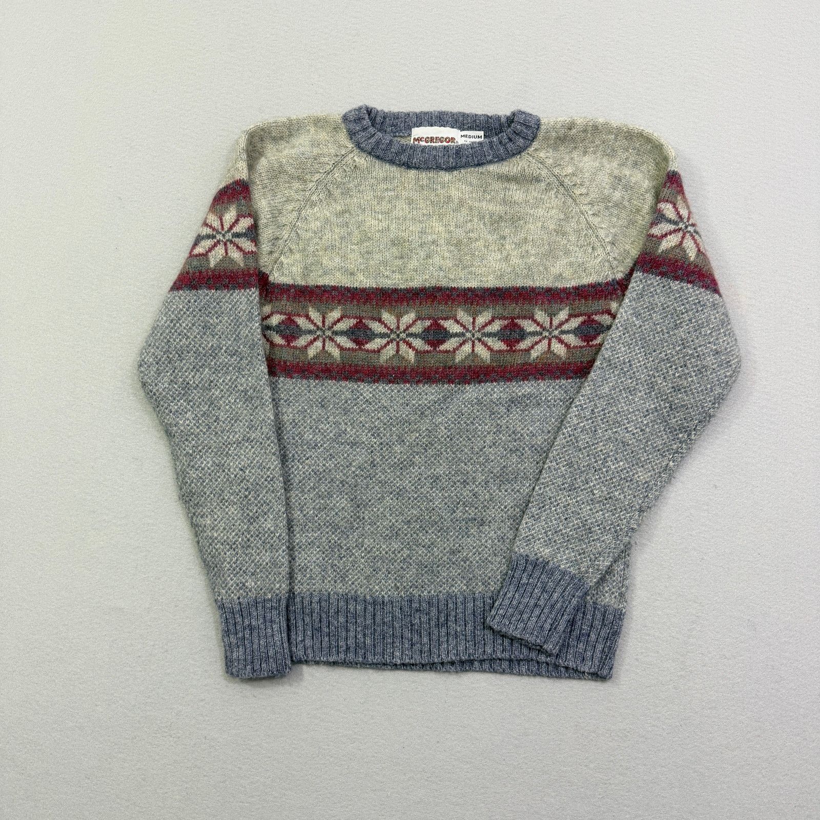 Vintage Vintage McGregor Sweater Medium Fair Isle Crewneck Wool Size US M / EU 48-50 / 2 - 1 Thumbnail