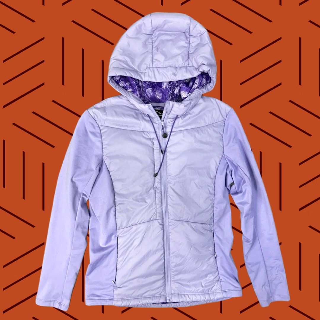 Vintage Sun Mountain Women's Medium Purple Hooded Zip Jacket Size M / US 6-8 / IT 42-44 - 1 Thumbnail
