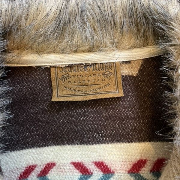Vintage Vintage Saddle Ridge southwest fur trim wool blanket vest Size XL / US 12-14 / IT 48-50 - 7 Thumbnail