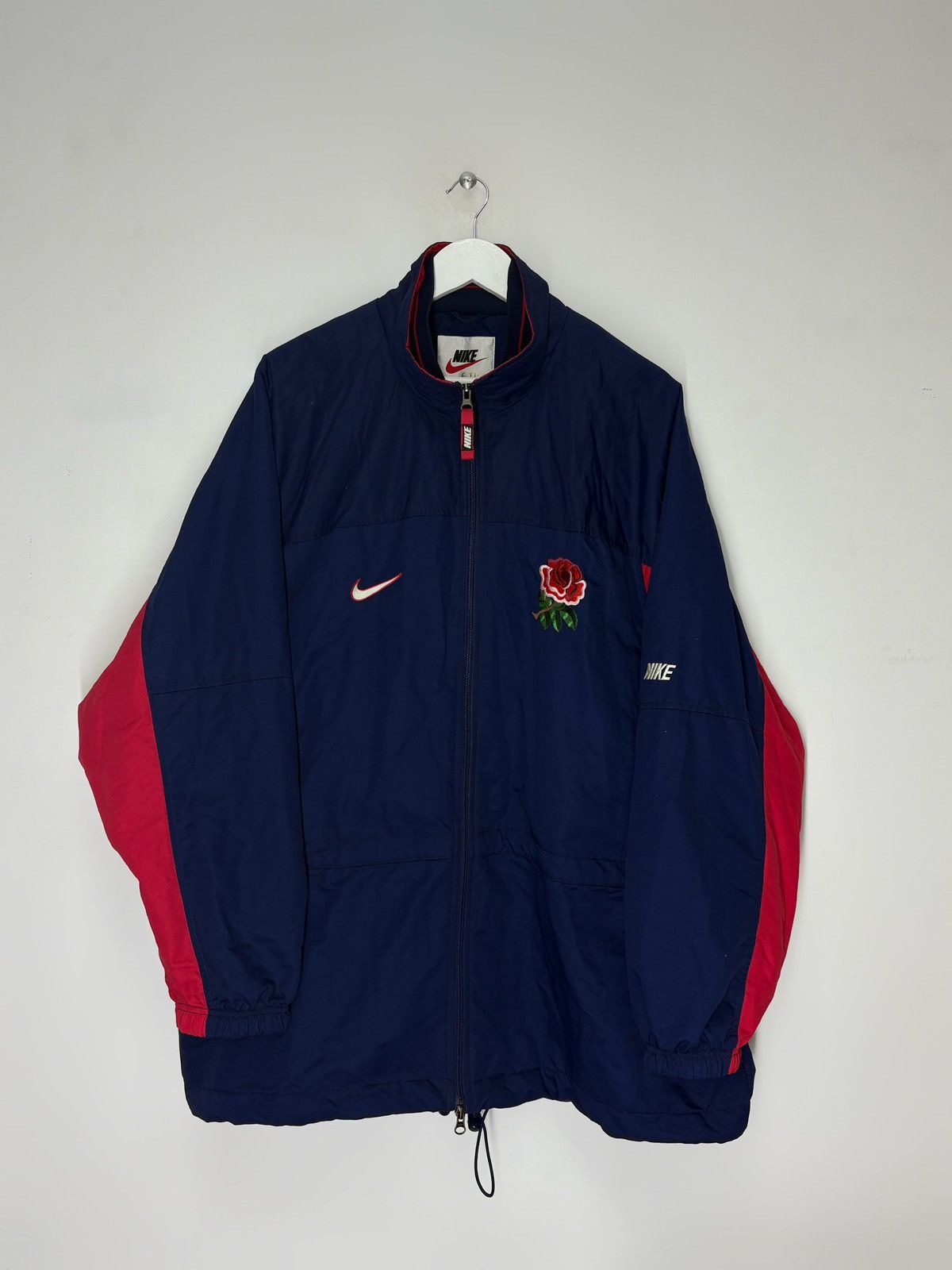 Nike Vintage 90s Nike England Rugby Union Retro Zip Jacket Size US XL / EU 56 / 4 - 1 Thumbnail