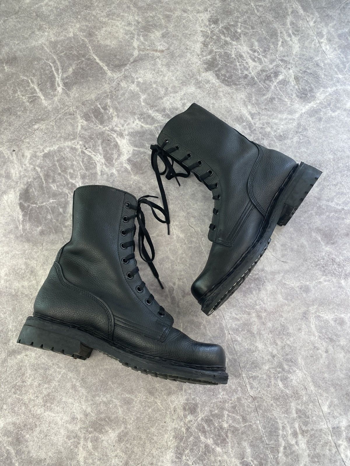 Other Vintage Rugak Belgian Military Paratroopers Army Boots Sz:45 Size US 12 / EU 45 - 6 Thumbnail