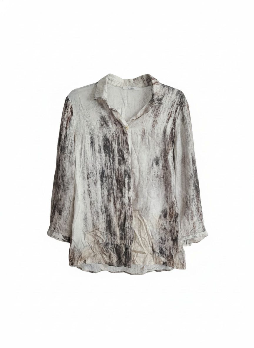 Morrissey Morrison Women's White Long Sleeve Button-Up Blouse Size 1 Size XS / US 0-2 / IT 36-38 - 2 Thumbnail