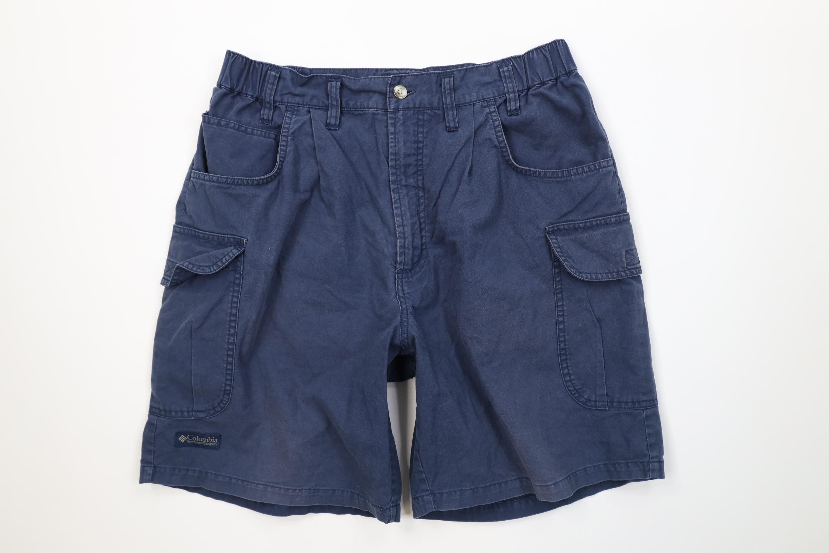 Columbia Vintage 90s Y2K Columbia Above Knee Trekking Cargo Shorts Size US 34 / EU 50 - 1 Thumbnail