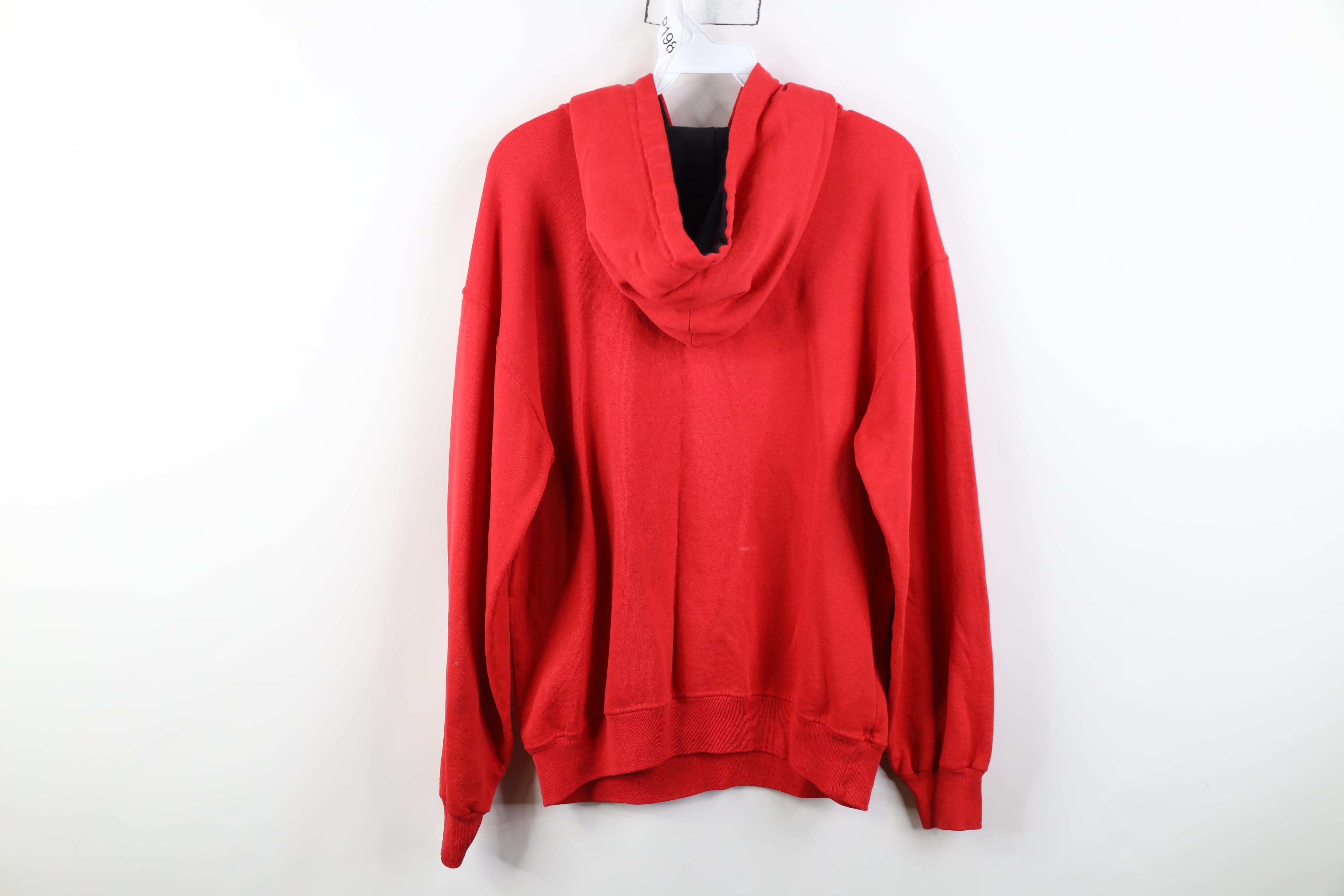 Vintage Vintage 90s Detroit Red Wings Hockey Hoodie Sweatshirt Red Size US S / EU 44-46 / 1 - 14 Thumbnail