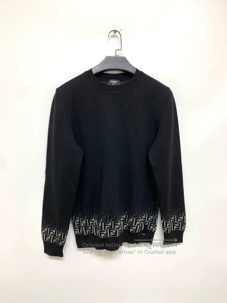 Fendi Fendi Graduated Dark Color Knitted Sweater Size US L / EU 52-54 / 3 - 1 Thumbnail