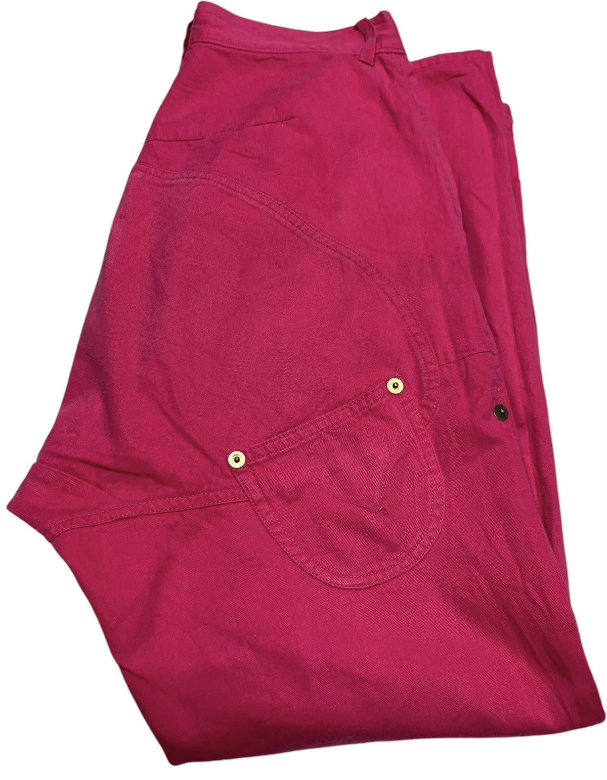 Issey Miyake × mercibeaucoup Hot pink hip hop pants mercibeaucoup Size 31" - 2 Thumbnail