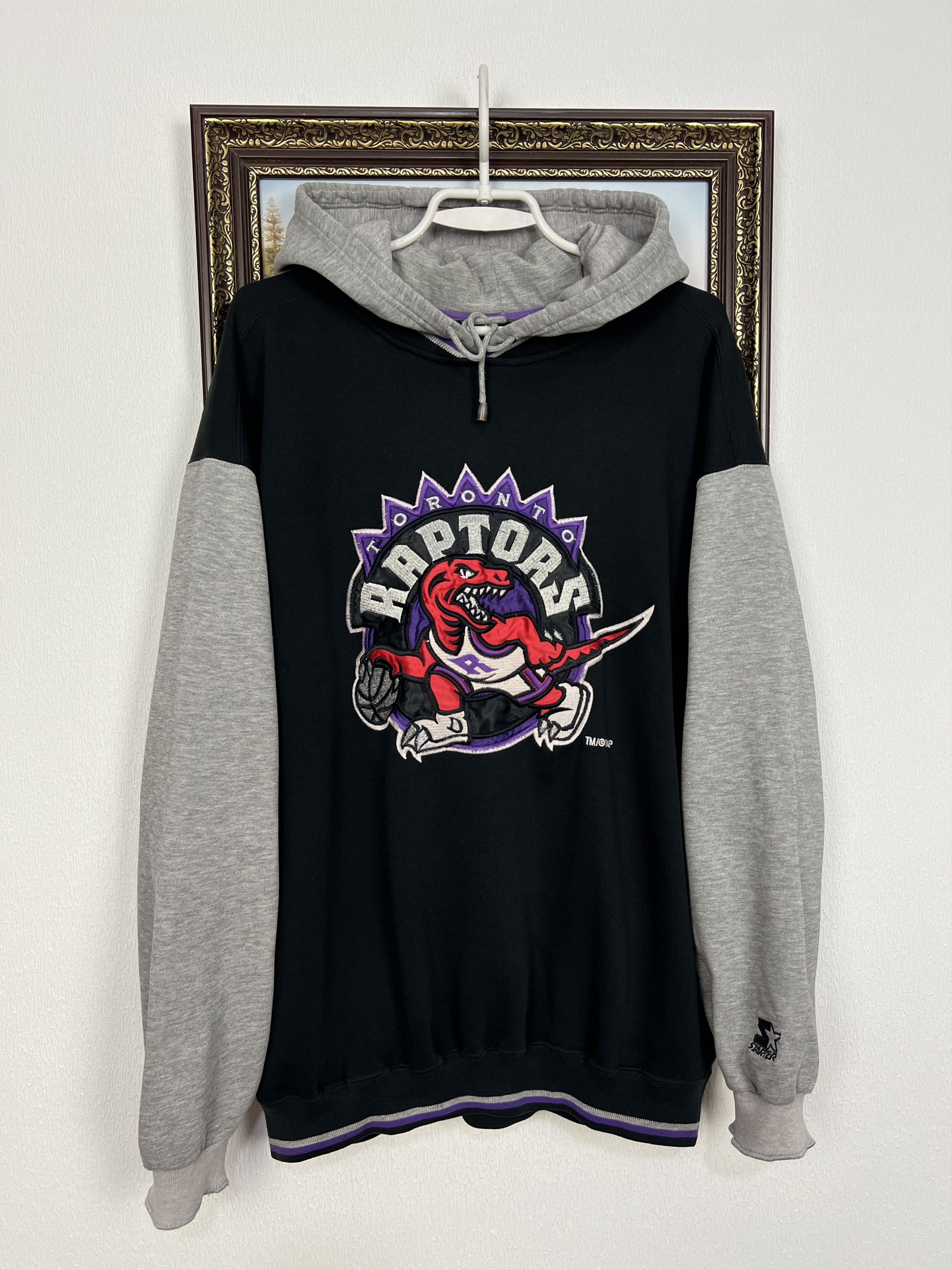 Starter Vintage 90's Toronto Raptors NBA Hoodie Jacket Big Logo Size US XL / EU 56 / 4 - 1 Thumbnail