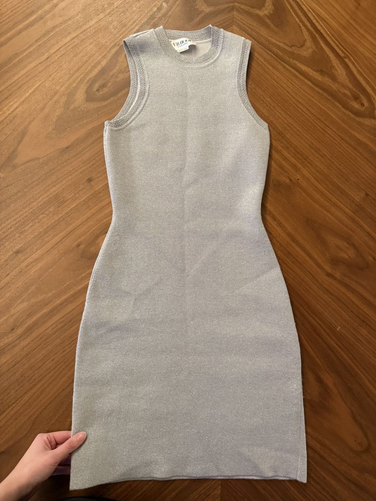 Victoria Beckham Silver Metal Victoria Beckham dress Size S / US 4 / IT 40 - 2 Thumbnail