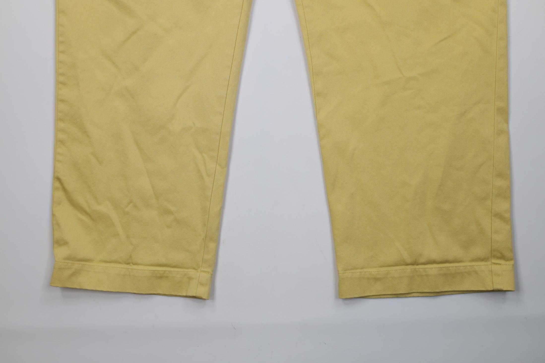 Polo Ralph Lauren Vintage Y2K Ralph Lauren Cotton Wide Leg Chino Pants Yellow Size US 42 / EU 58 - 4 Thumbnail