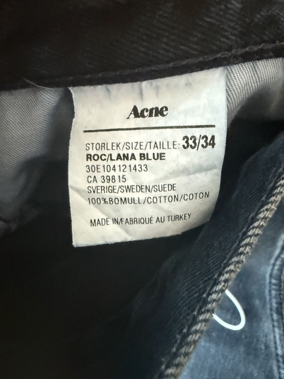 Acne Studios Acne denim jeans ROC / LANA BLUE Size US 33 - 5 Thumbnail