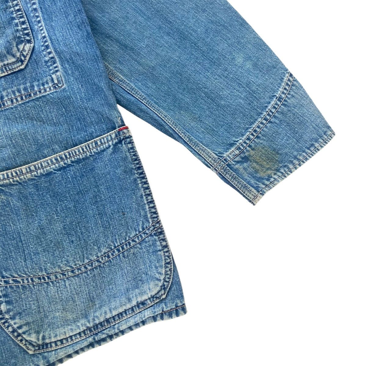 Blue Blue Japan VINTAGE BLUE BLUE ARIGATO DENIM CHORE JACKET Size US M / EU 48-50 / 2 - 6 Thumbnail