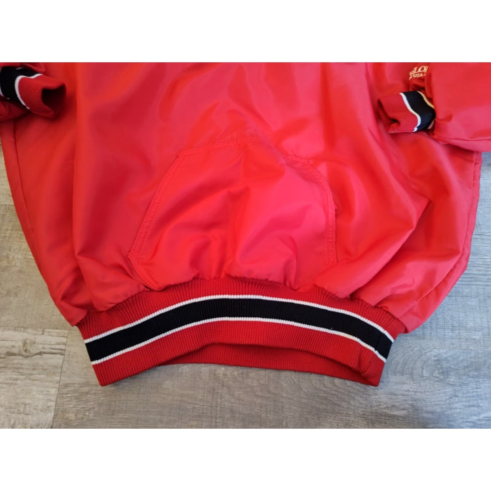 Red Wing Vintage Detroit Red Wings Delong Pullover Quarter Zip Windbreaker Jacket XL USA Jacket - DeLong Size US XL / EU 56 / 4 - 2 Thumbnail