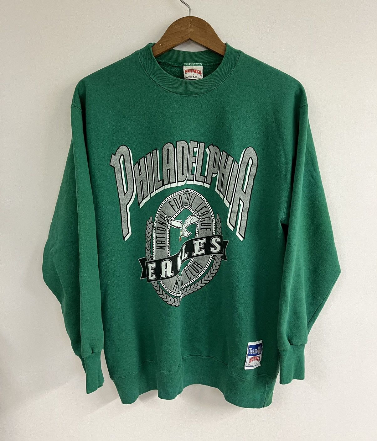 Vintage VTG Nutmeg Mills Philadelphia Eagles Member Club Sweatshirt