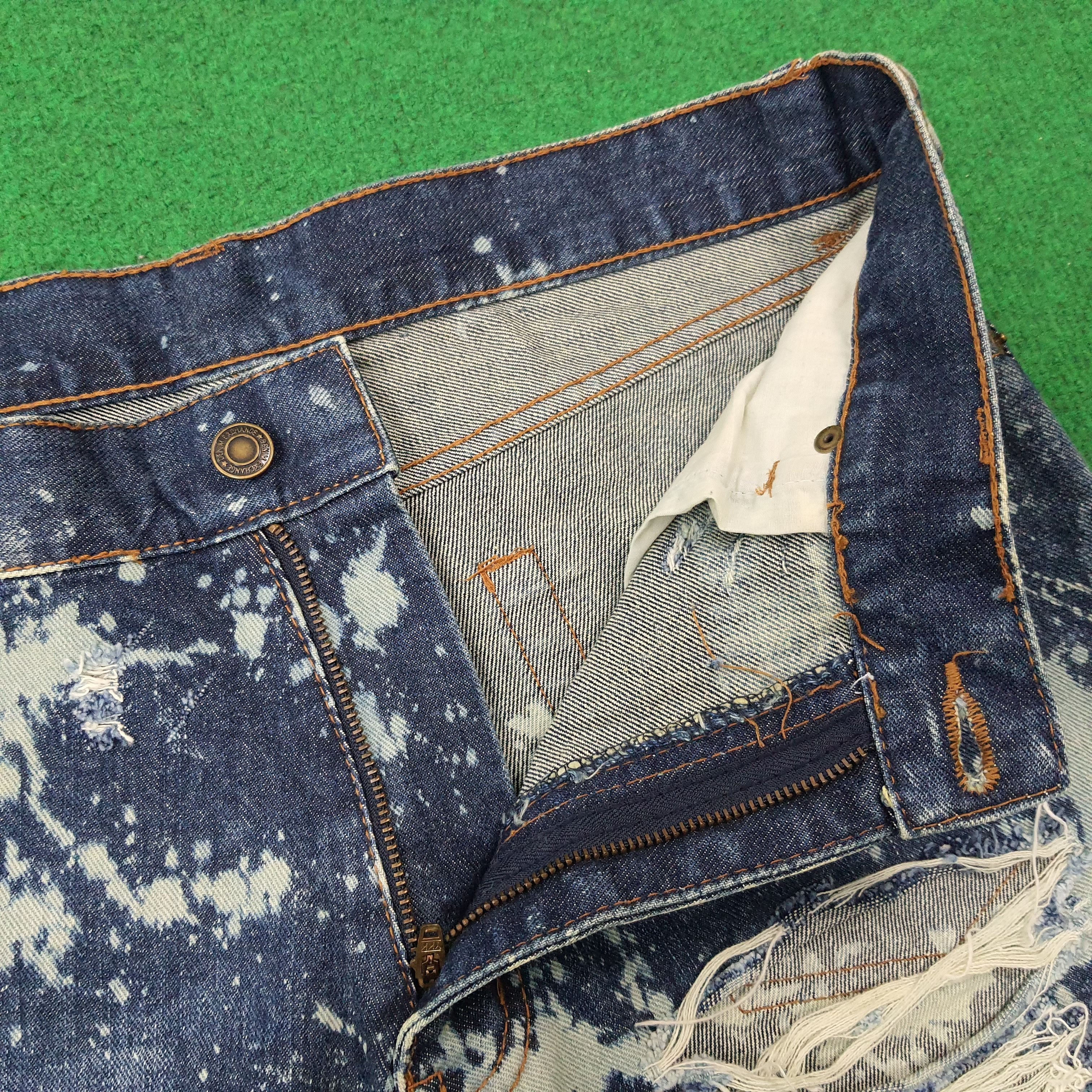 Vintage Vintage D/EX Denim Exchange Distressed Paint Jeans C272N2 Size US 33 - 9 Thumbnail