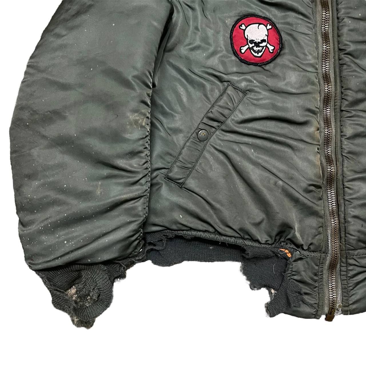Alpha Industries Vintage 60's Alpha Industries Ma 1 Bomber Jacket Thrashed Size US M / EU 48-50 / 2 - 3 Thumbnail