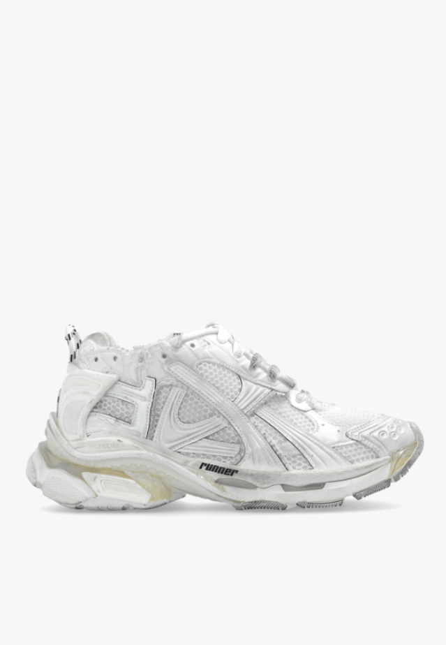 Balenciaga Balenciaga All White Runners Size US 10 / EU 43 - 1 Thumbnail