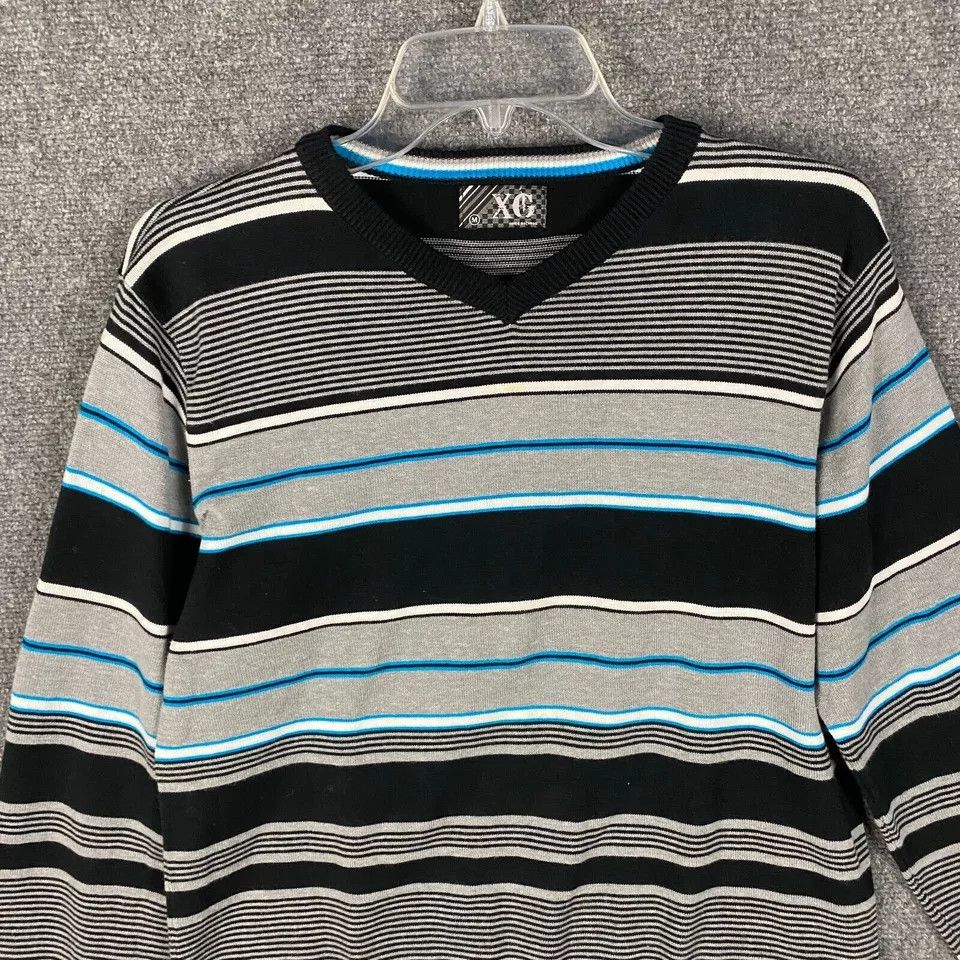 Other Extreme Gear Sweater Men's Medium Pullover Striped XG M Size US M / EU 48-50 / 2 - 2 Thumbnail